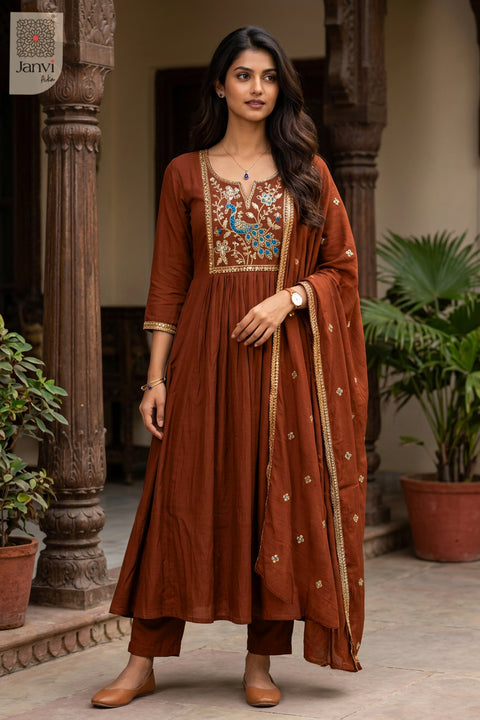 Aviary Scrollwork Notch Neck