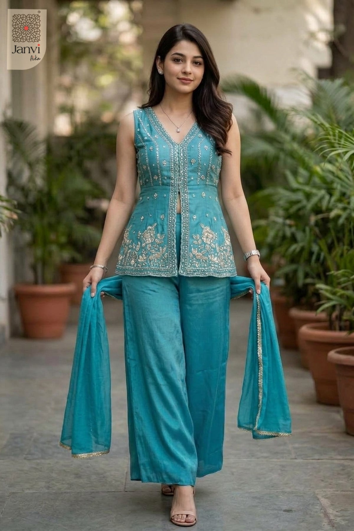 Blue Hour Festive Sharara