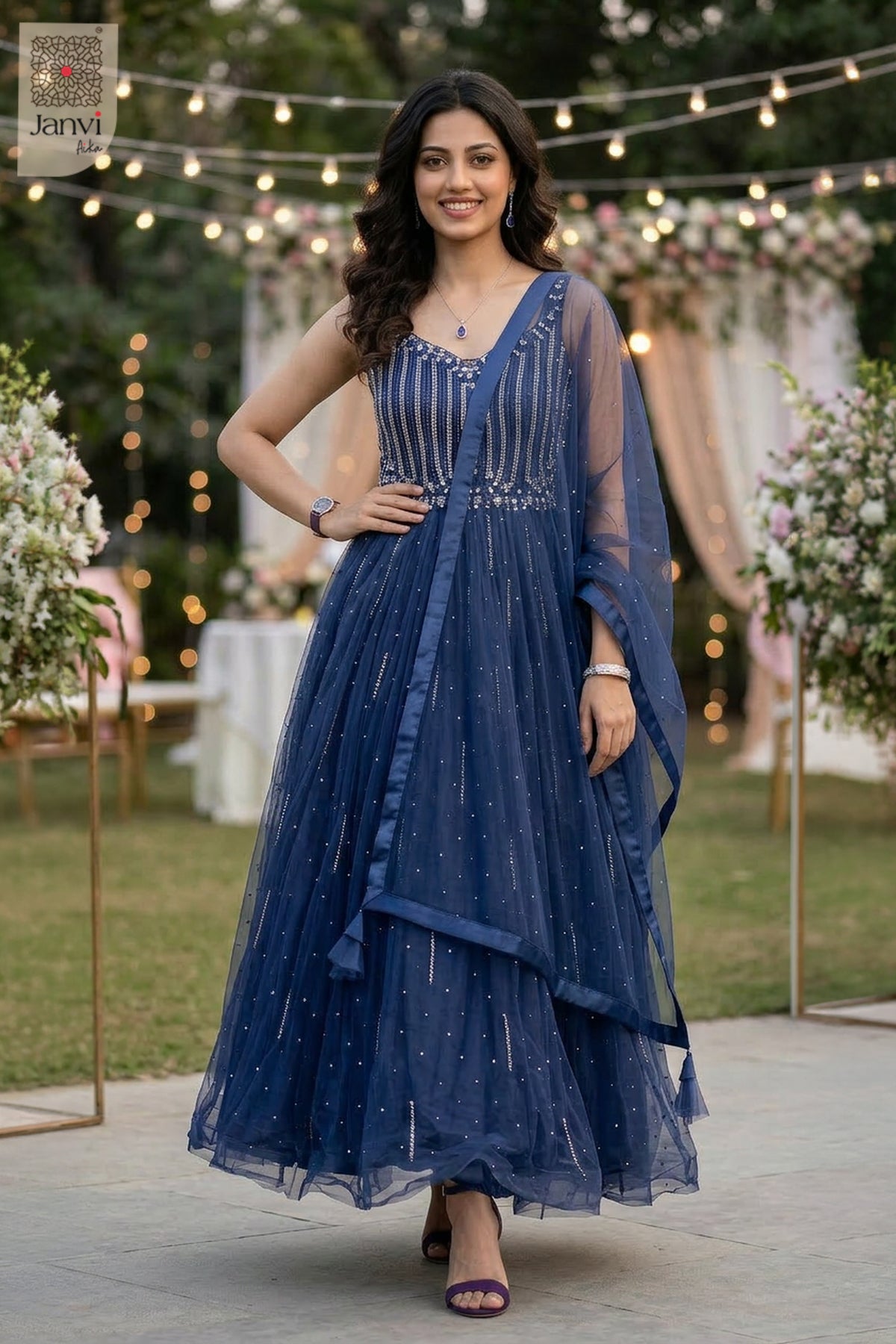 Celeste Spark Long Gown