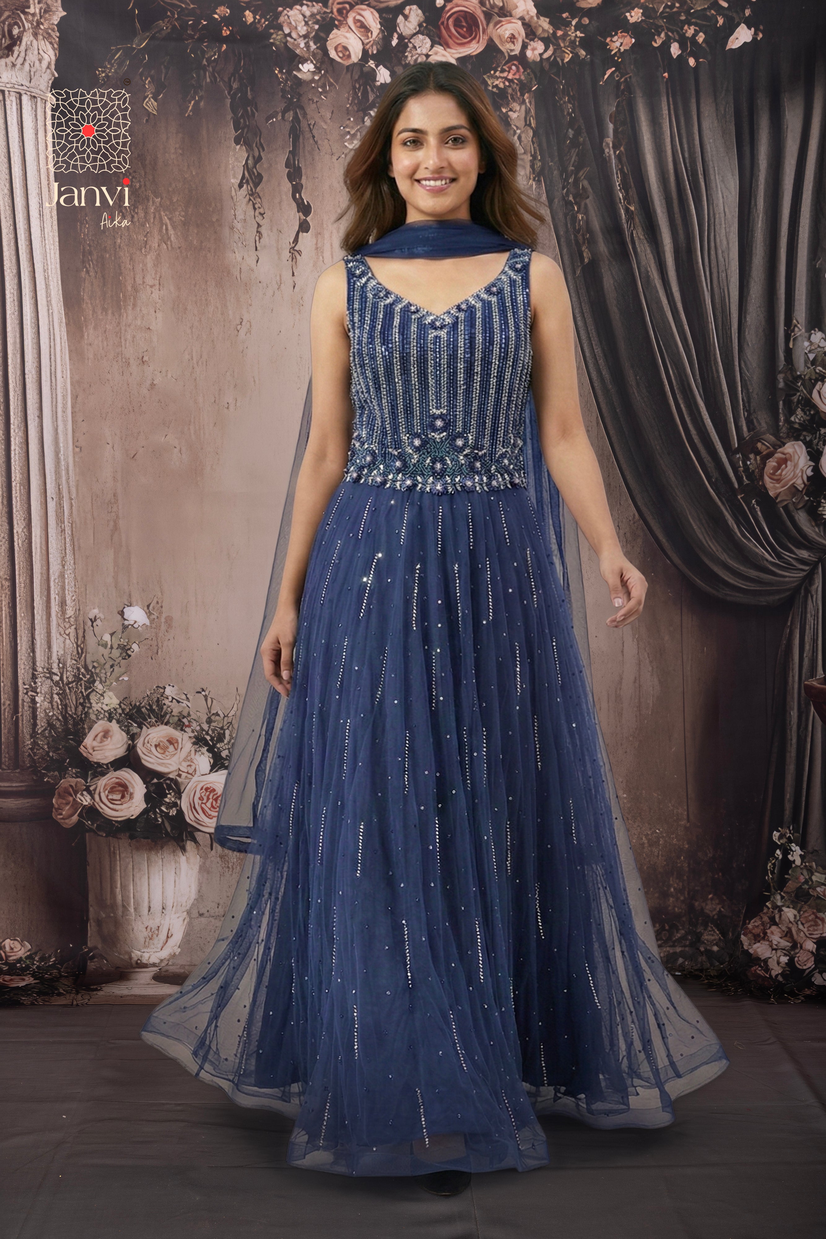 Celeste Spark Long Gown