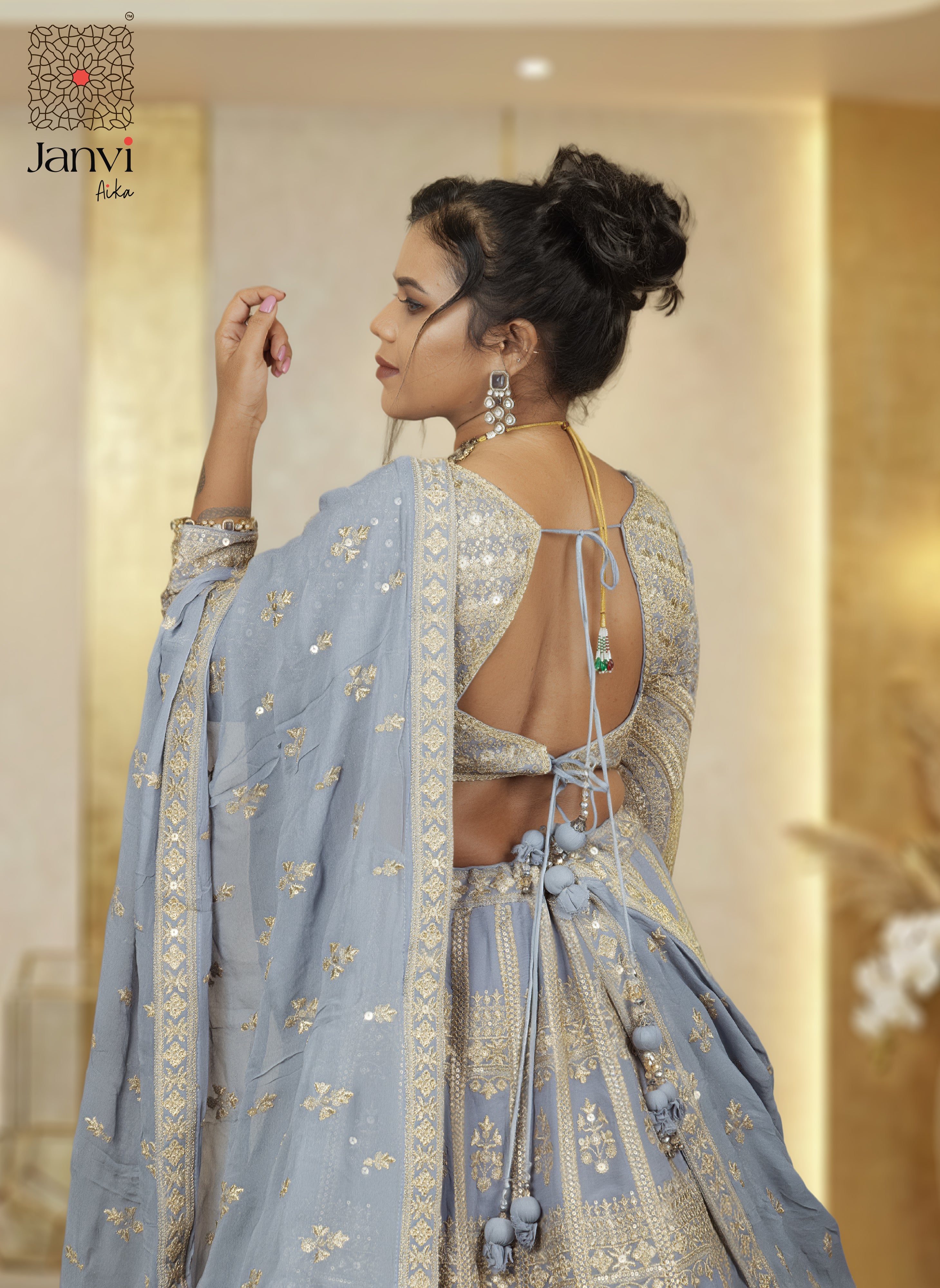 Chandrika Blue Lehenga Set