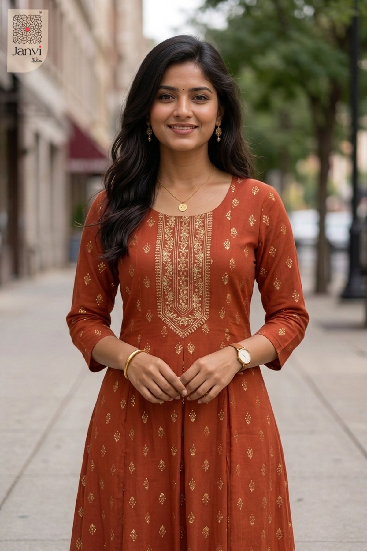 Copper Bloom Top