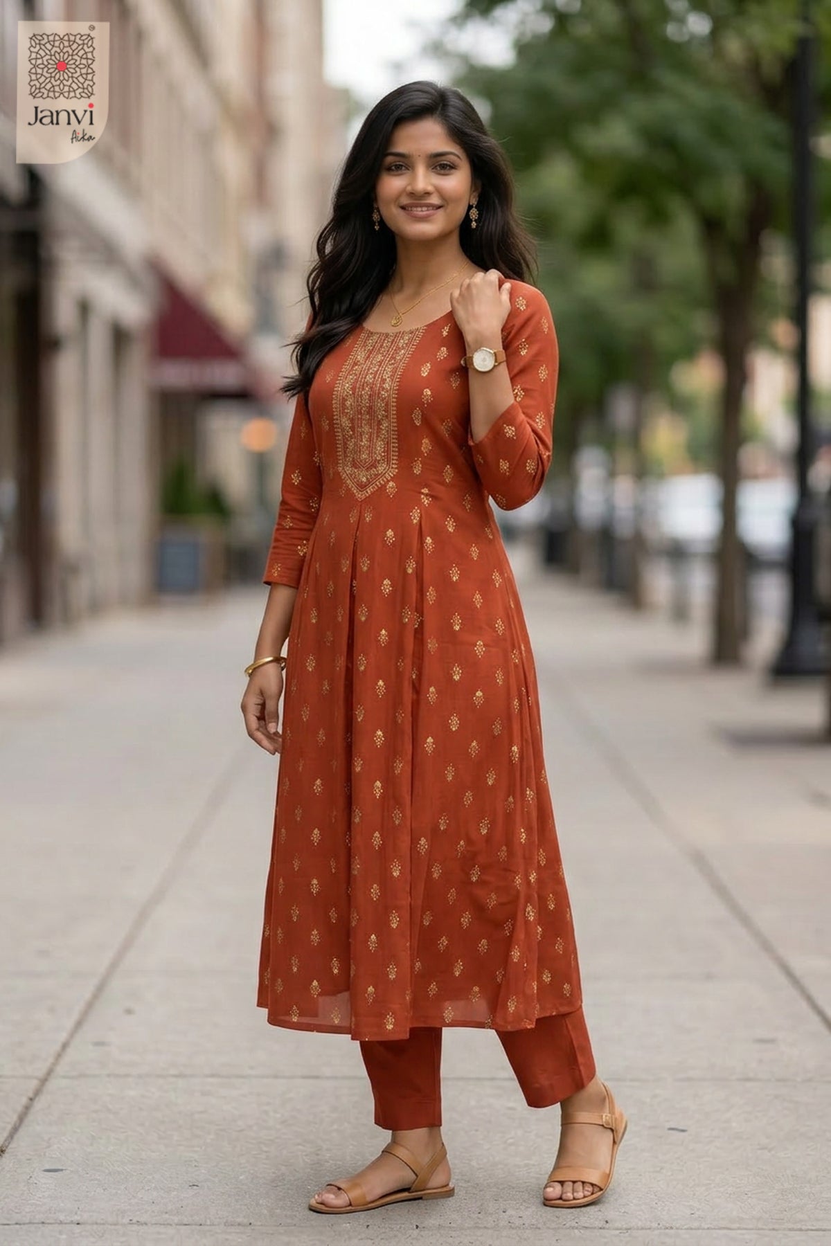 Copper Bloom Top