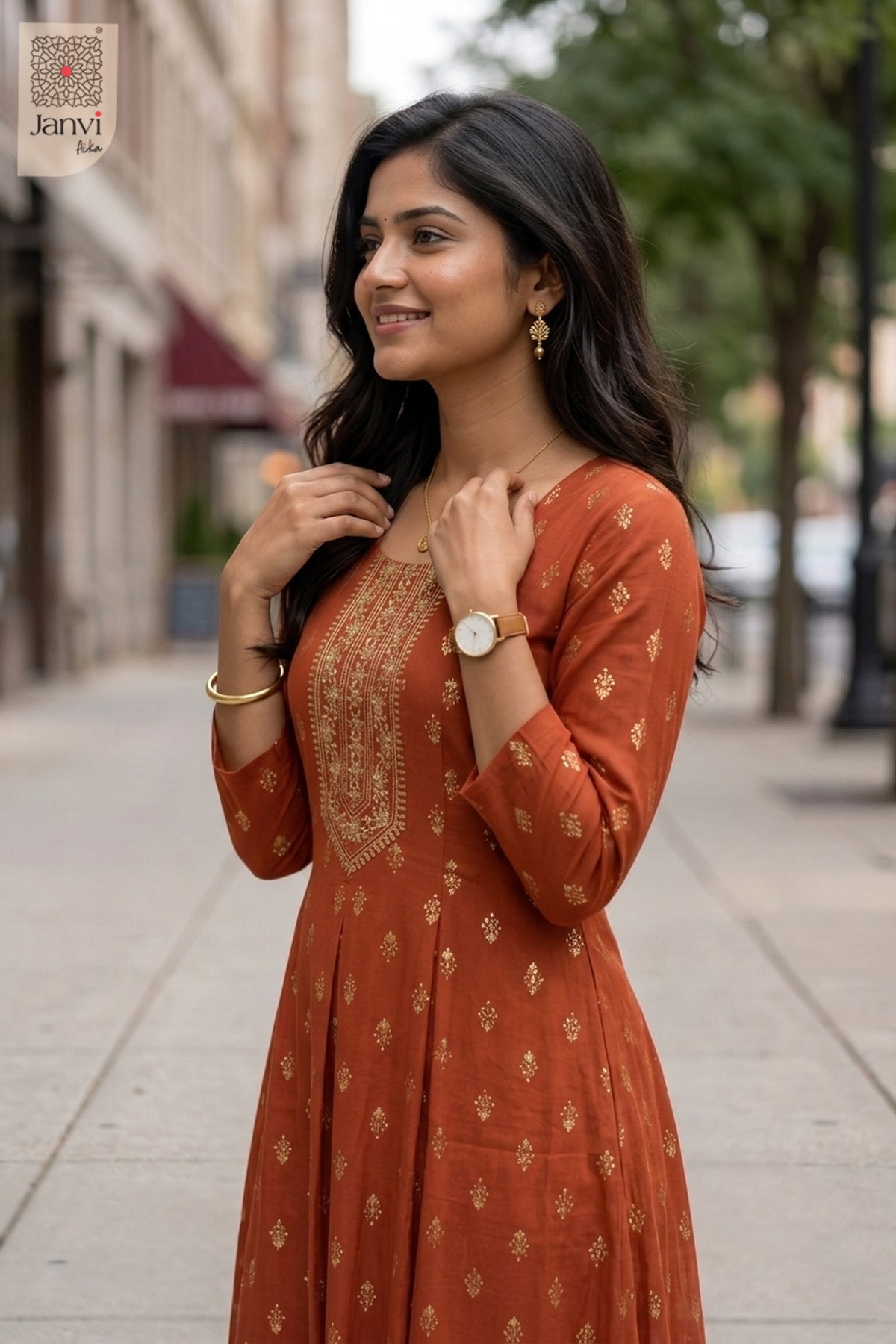 Copper Bloom Top