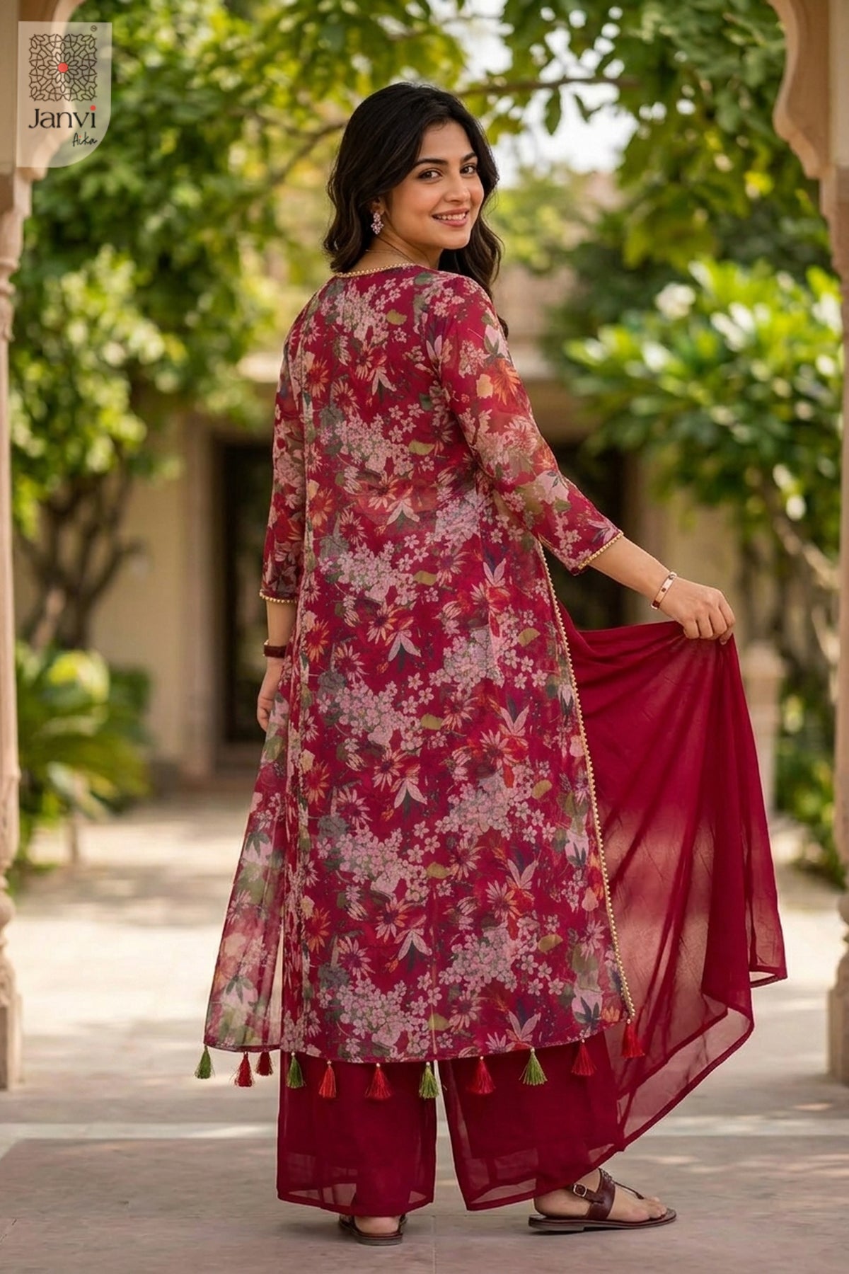 Crimson Garden Co-Ord Set