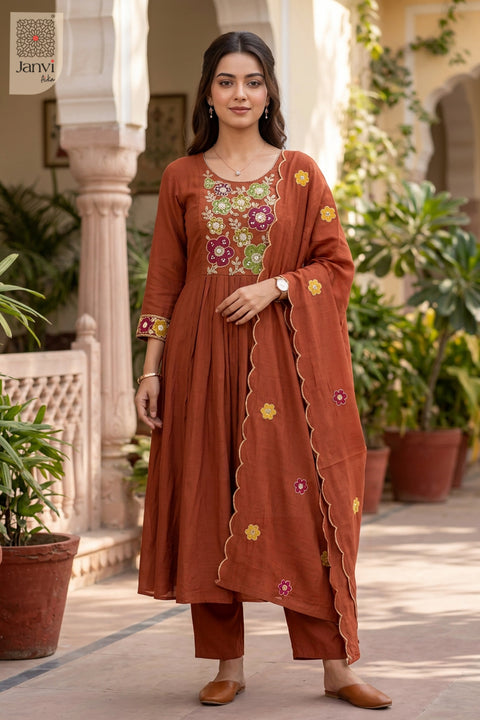 Ember Bloomscatter Floral Round Neck