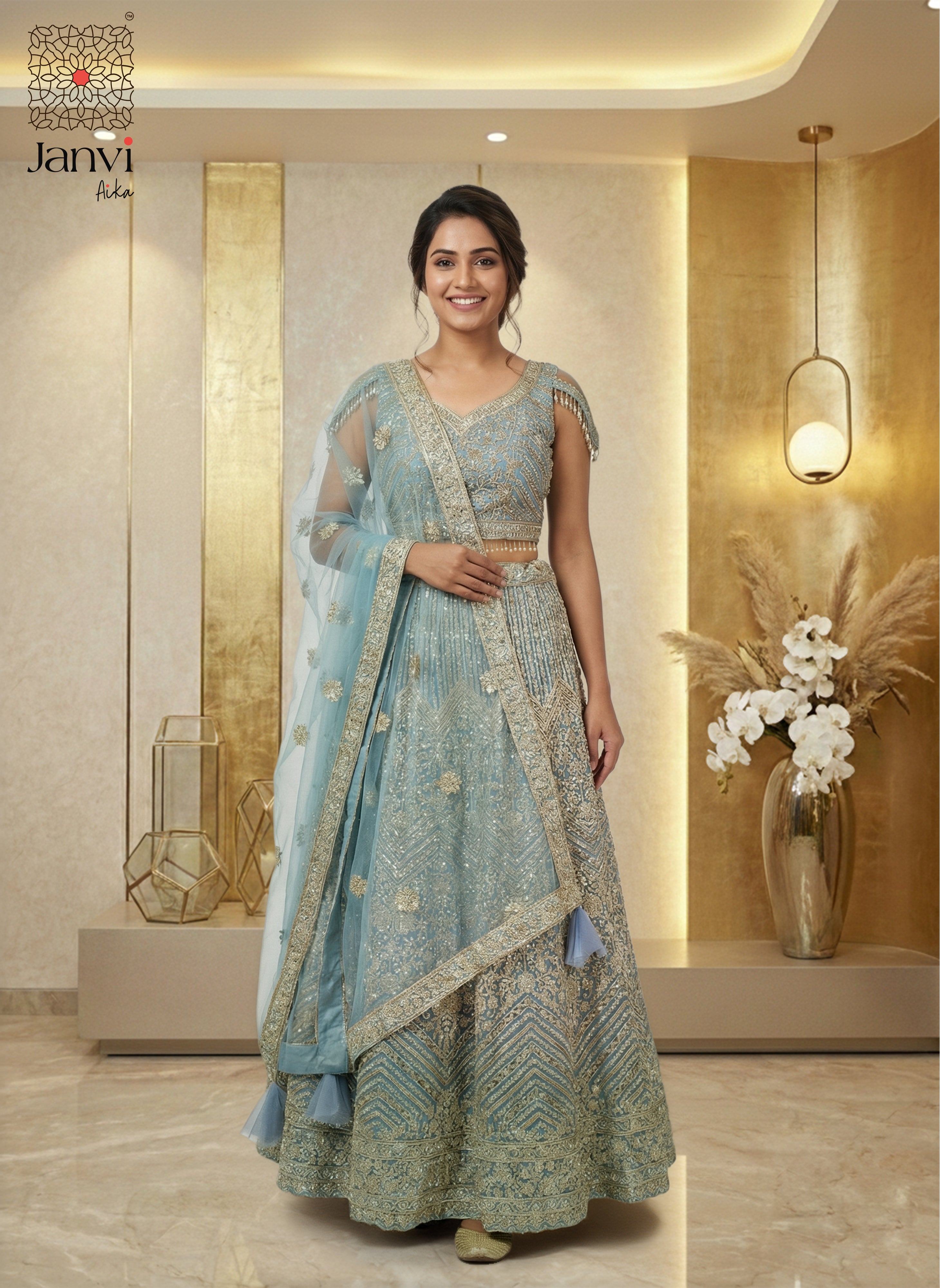 Frosted Muse Lehenga Set