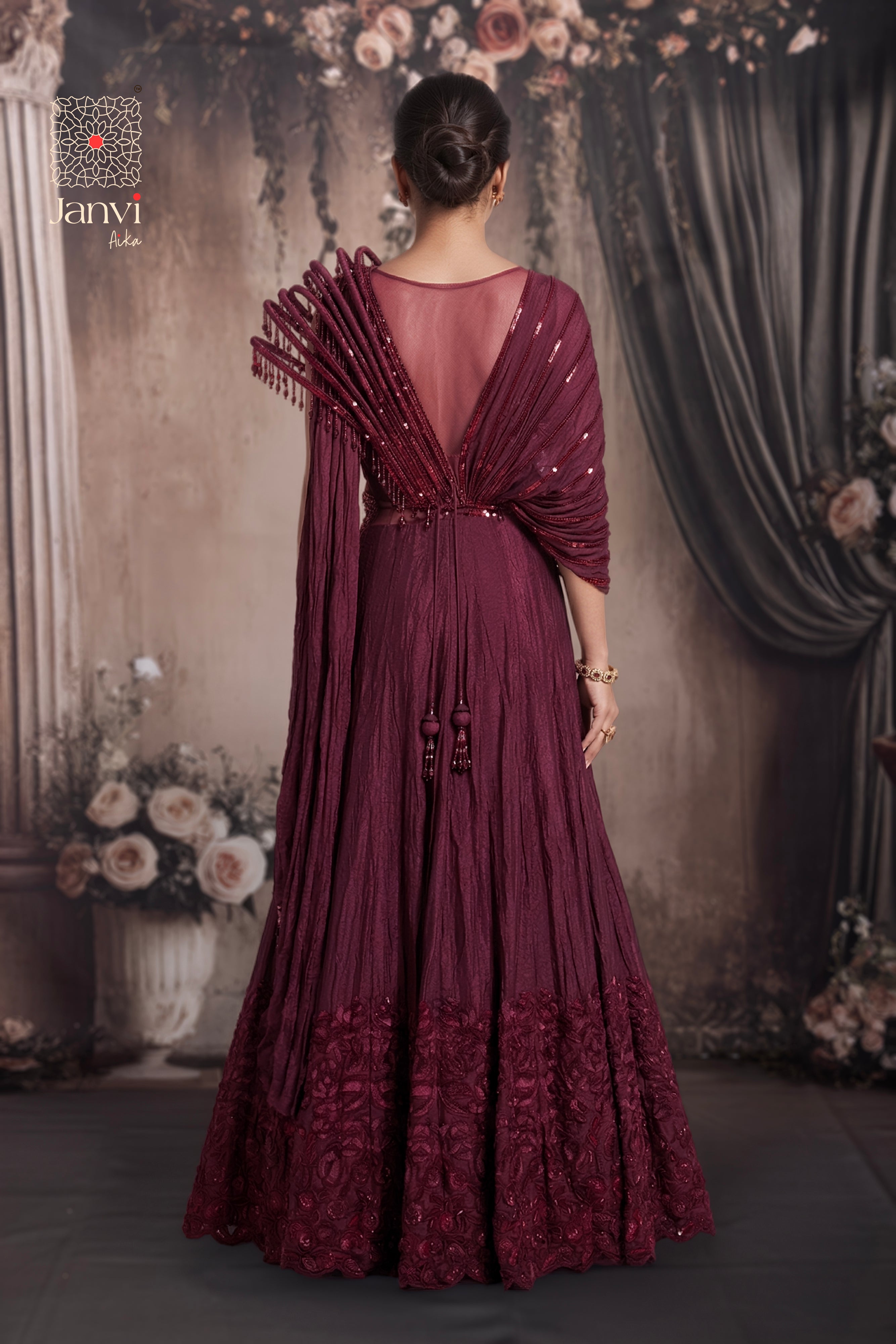 Glam Garnet Long Gown
