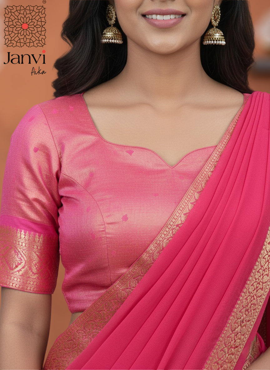 Golden Bloom Half Saree Lehenga Set