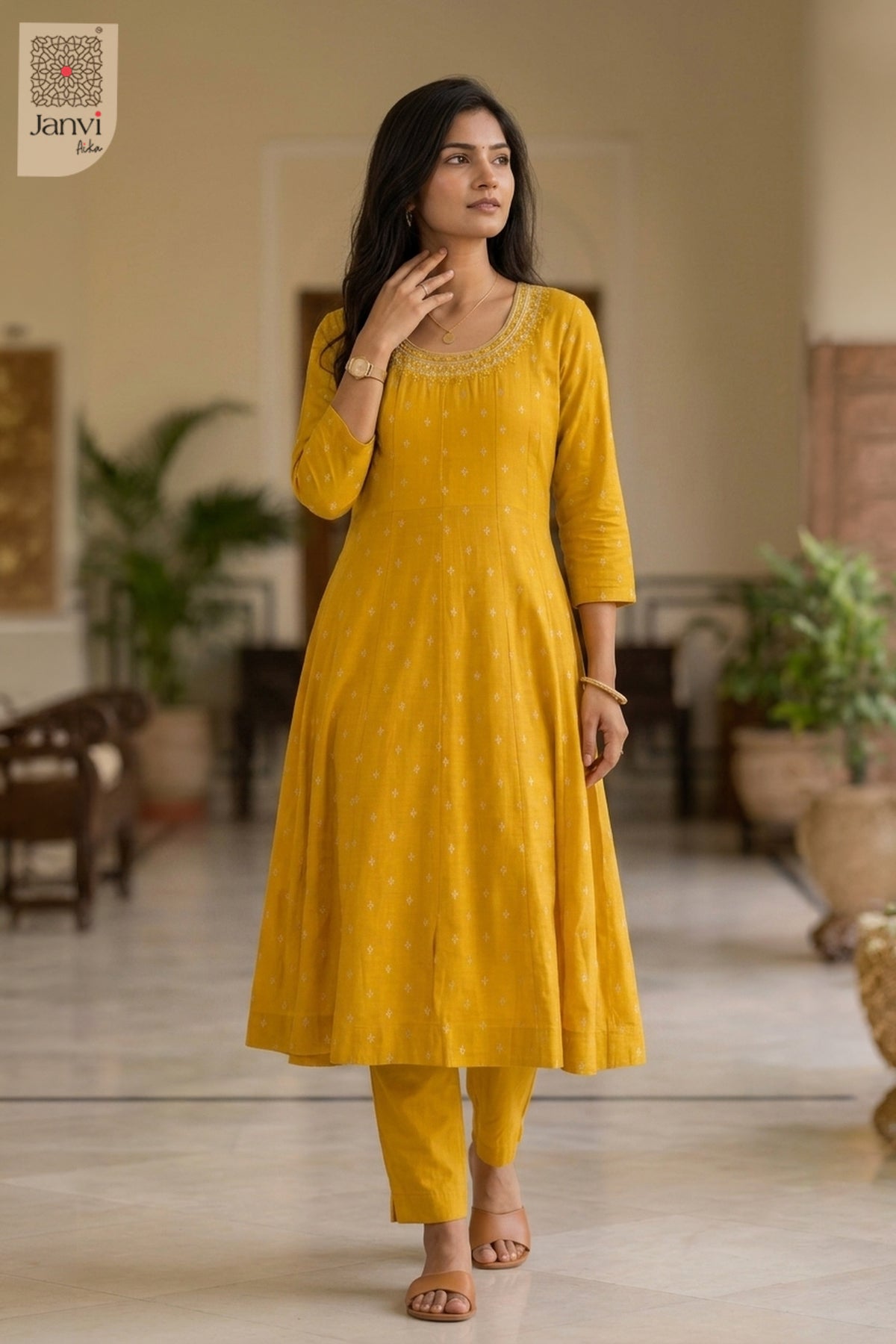 Side profile view of Honey Bloom Top showcasing design for designer dress for women party wear.