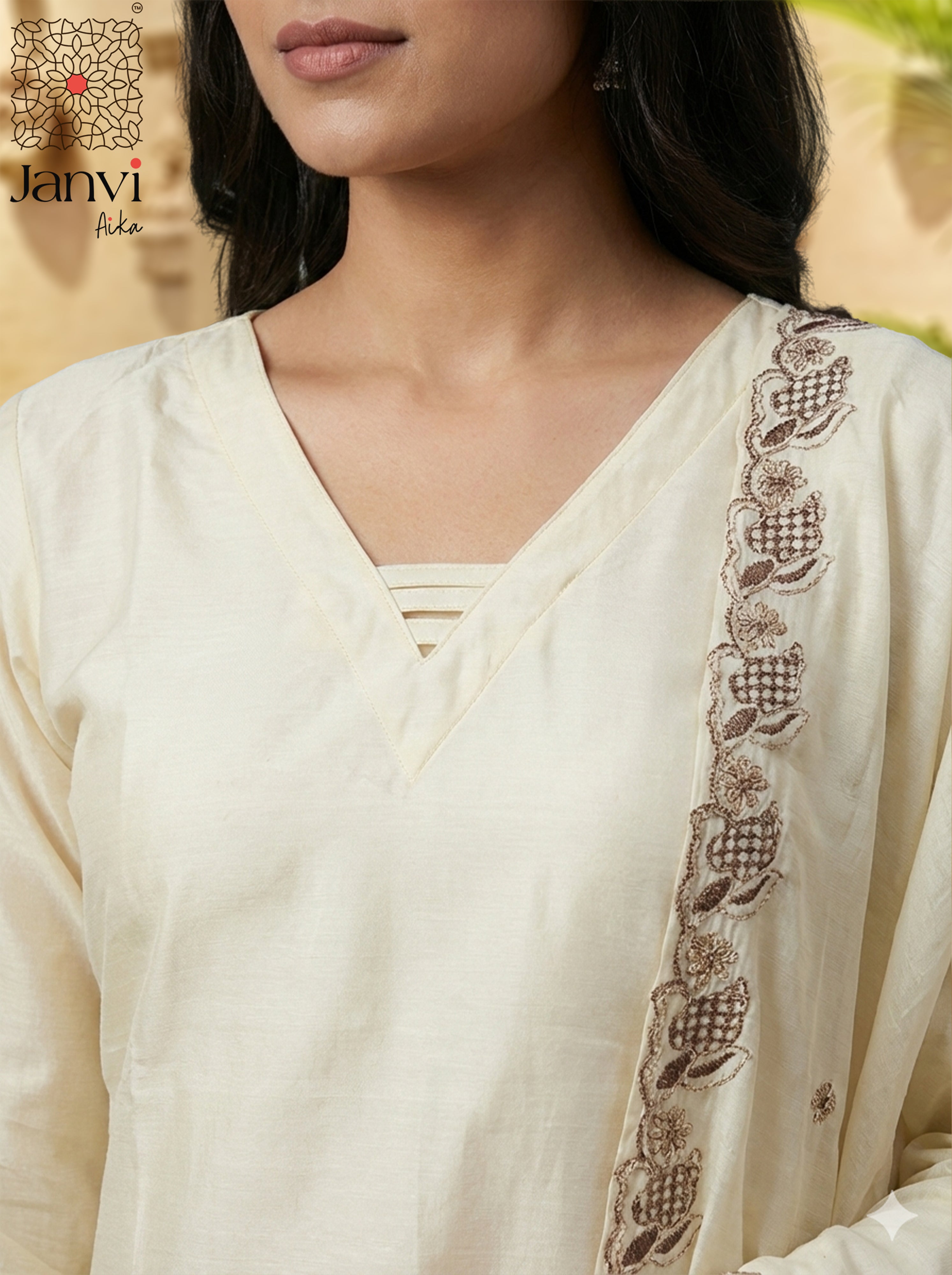 Ivory Whisper Chudidhar Set