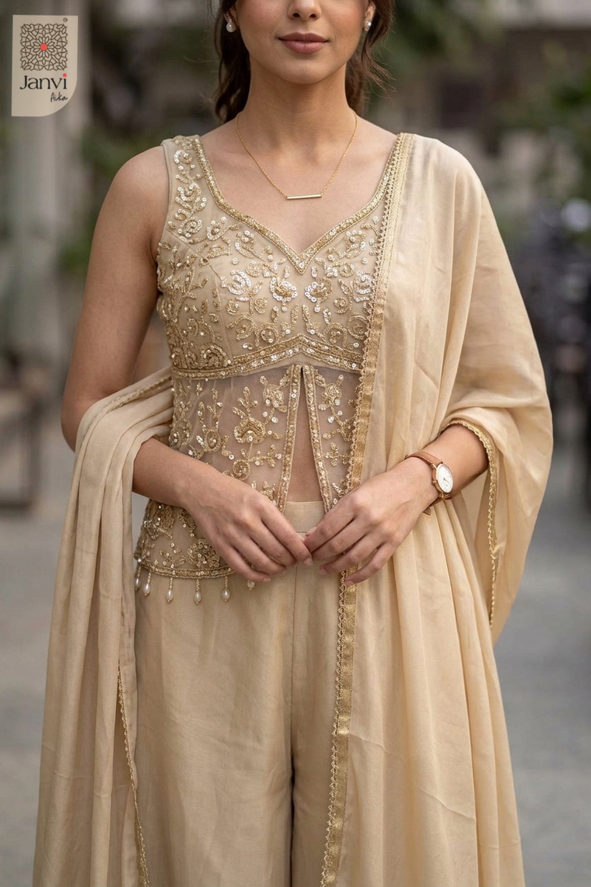 Luna Glaze Sharara Set