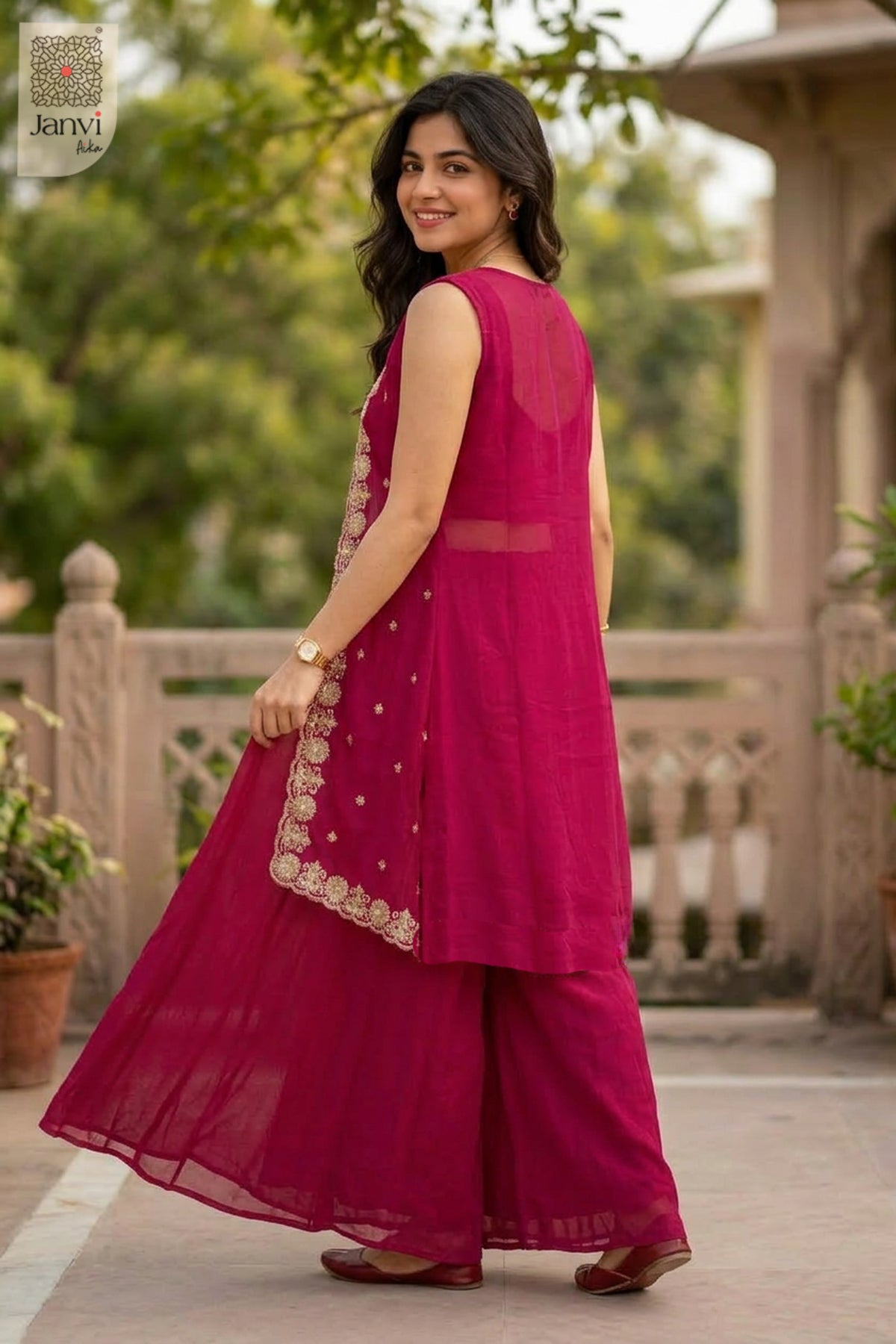 Magenta Majesty Sharara