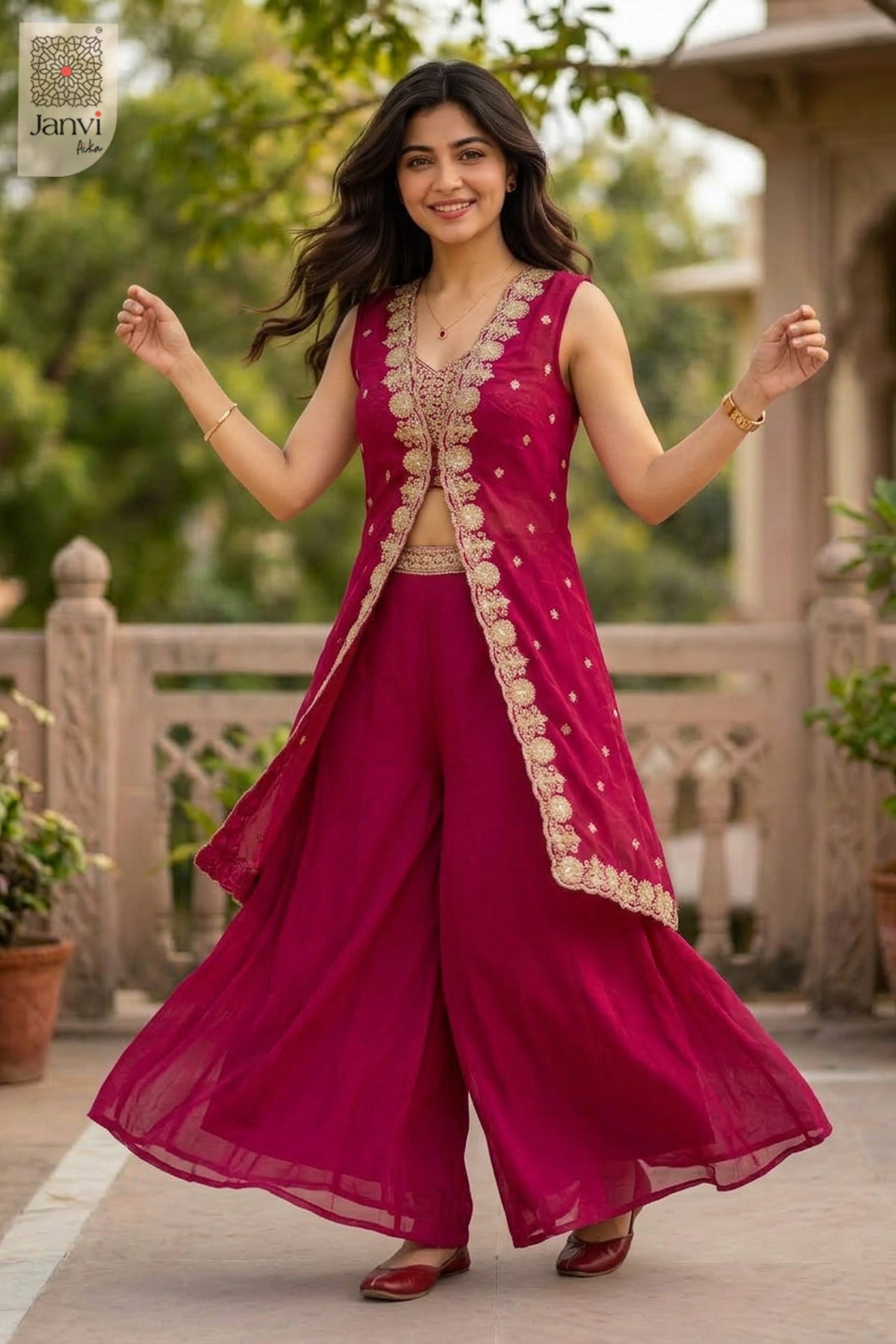 Magenta Majesty Sharara
