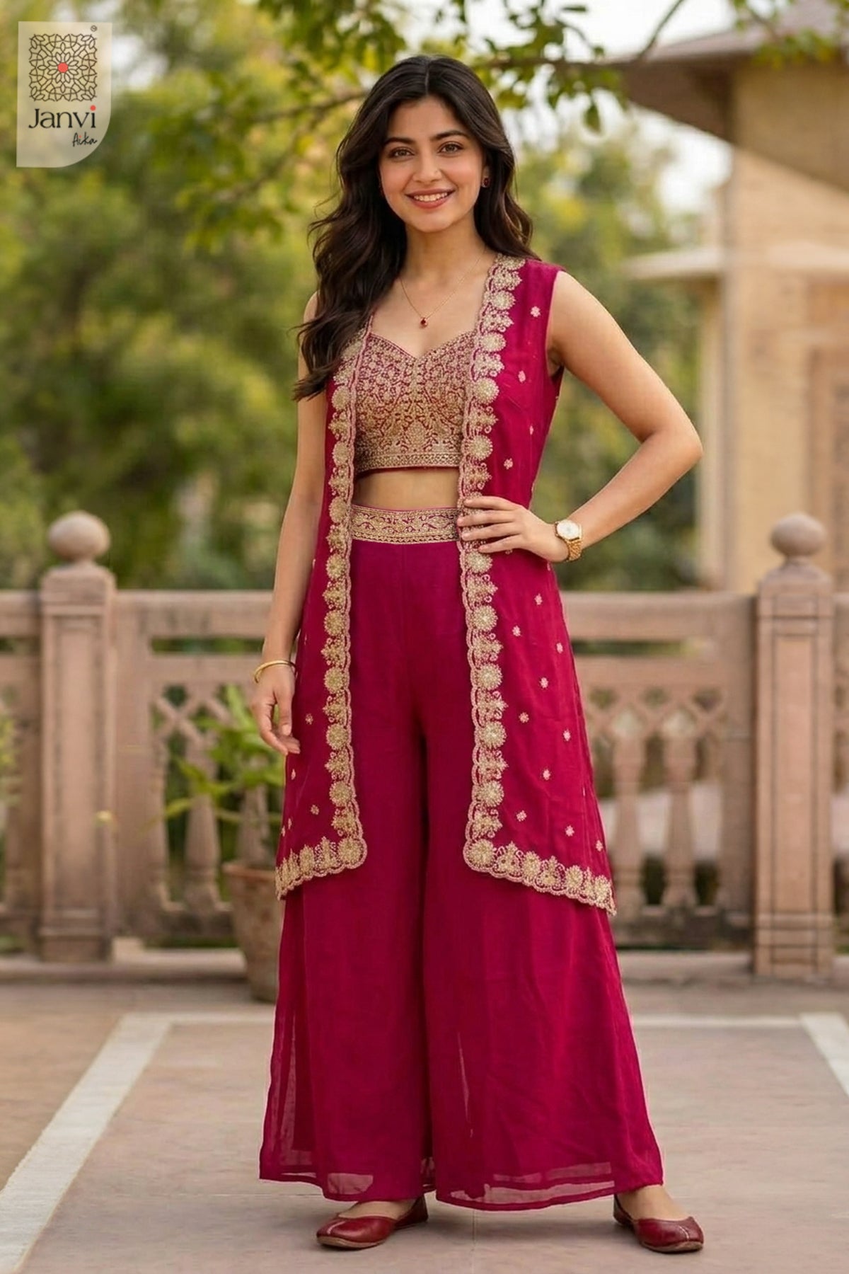 Magenta Majesty Sharara