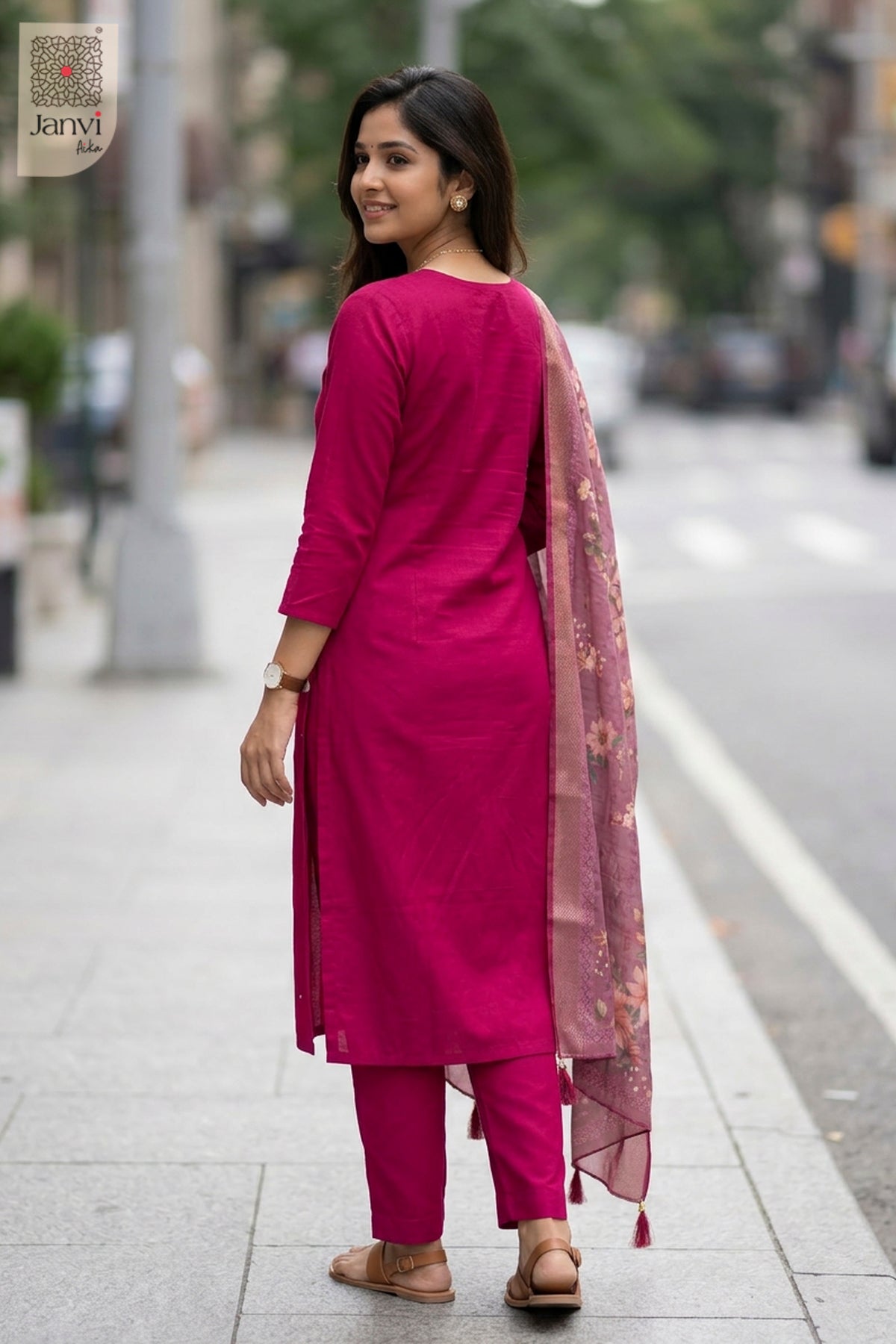 Magenta Mist Chudidhar Set