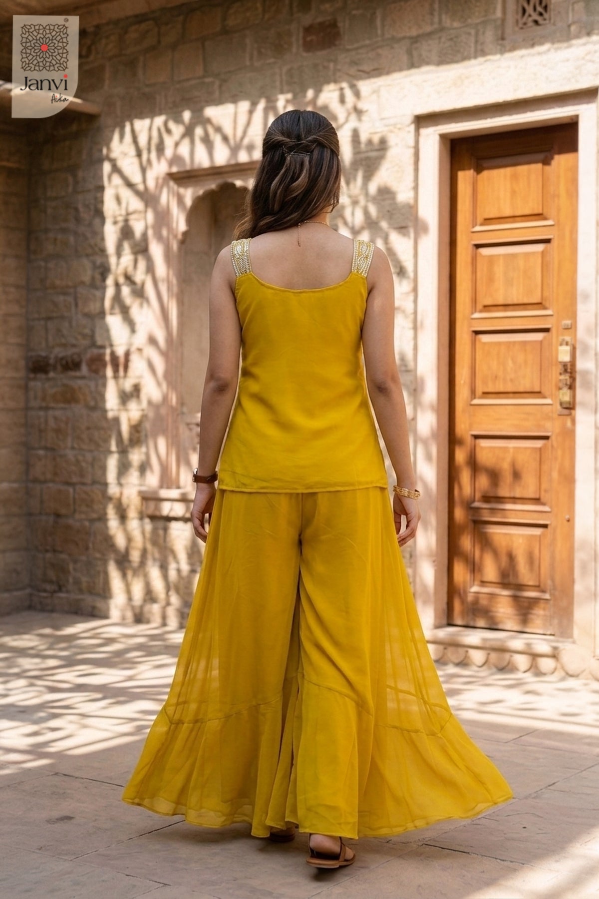 Marigold Muse Sharara Set
