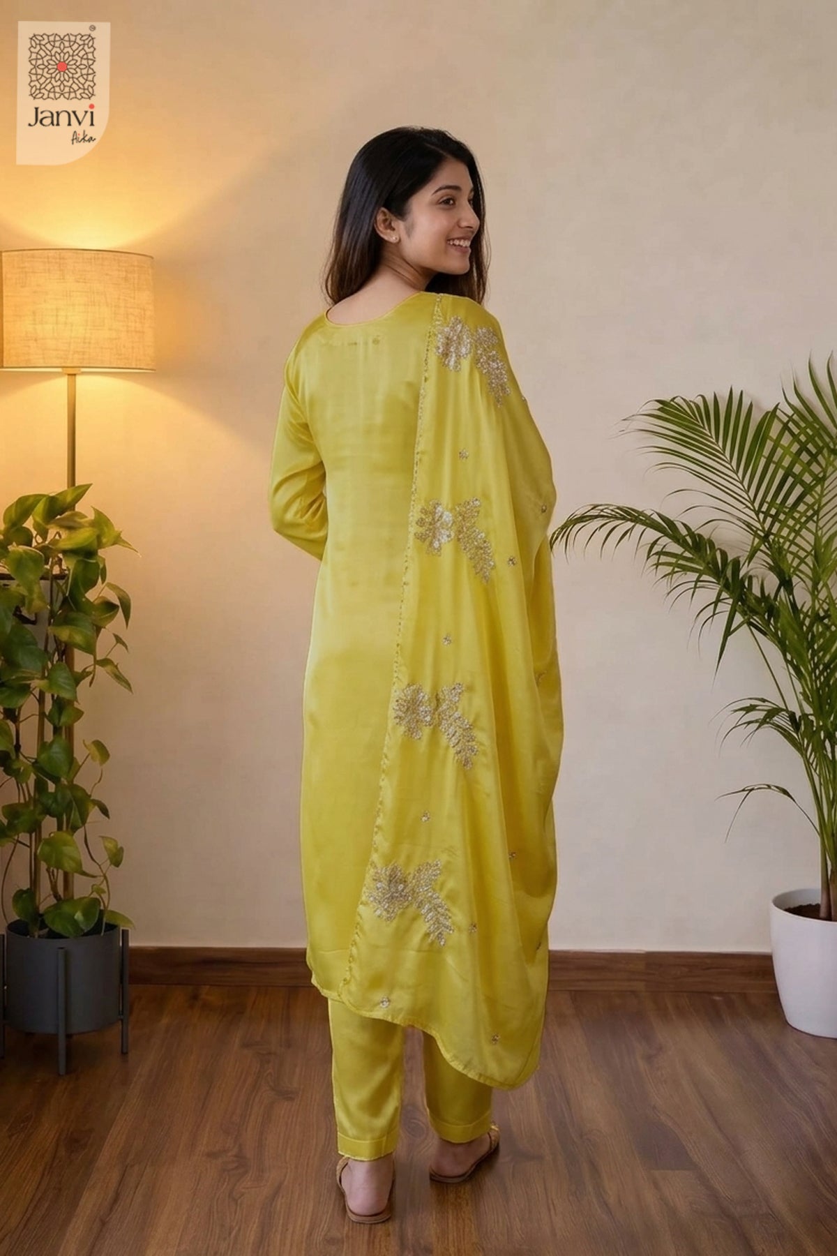 Mustard Jewel Work Set