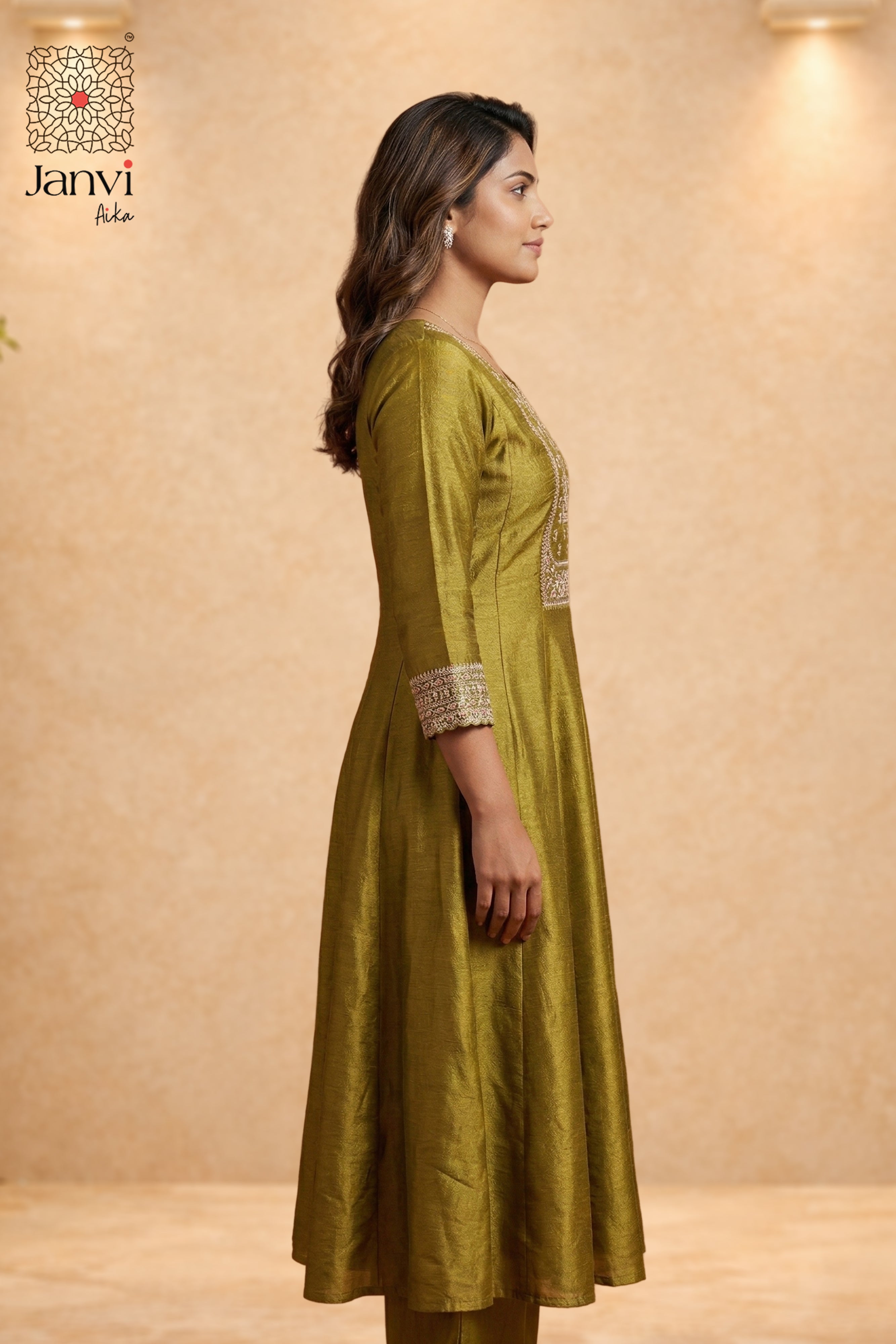 Noor Olivia Anarkali Dress