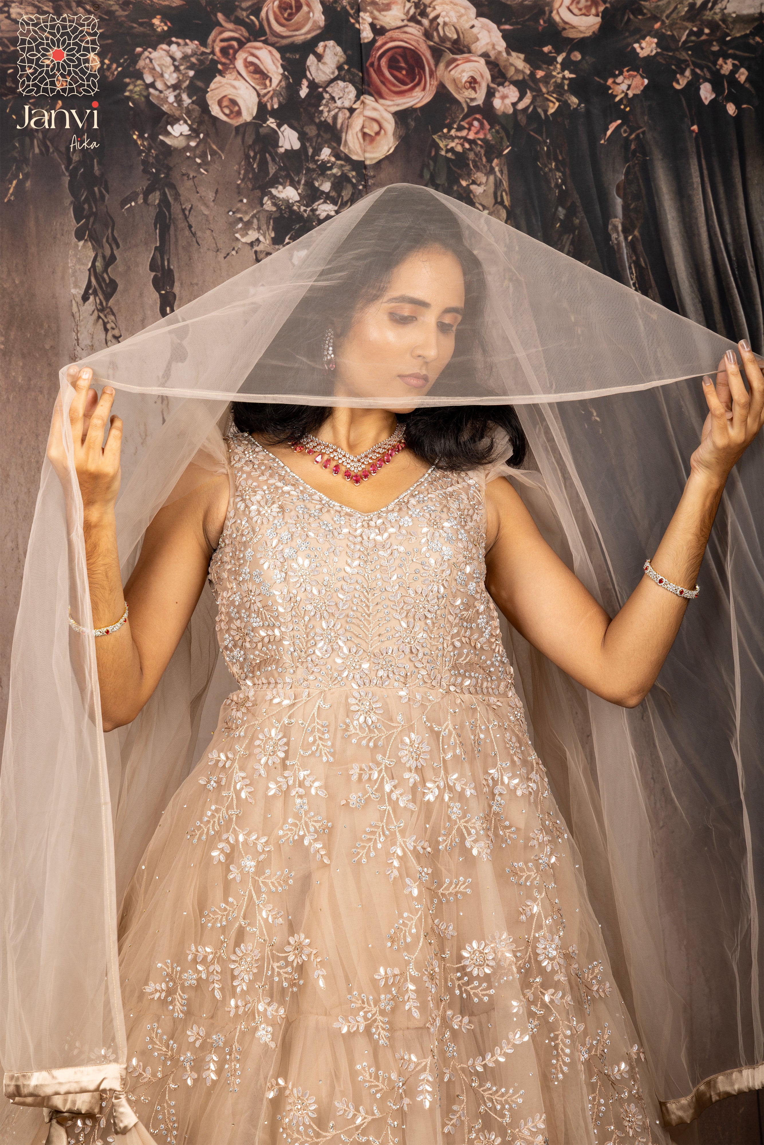 Nude Radiance Long Gown