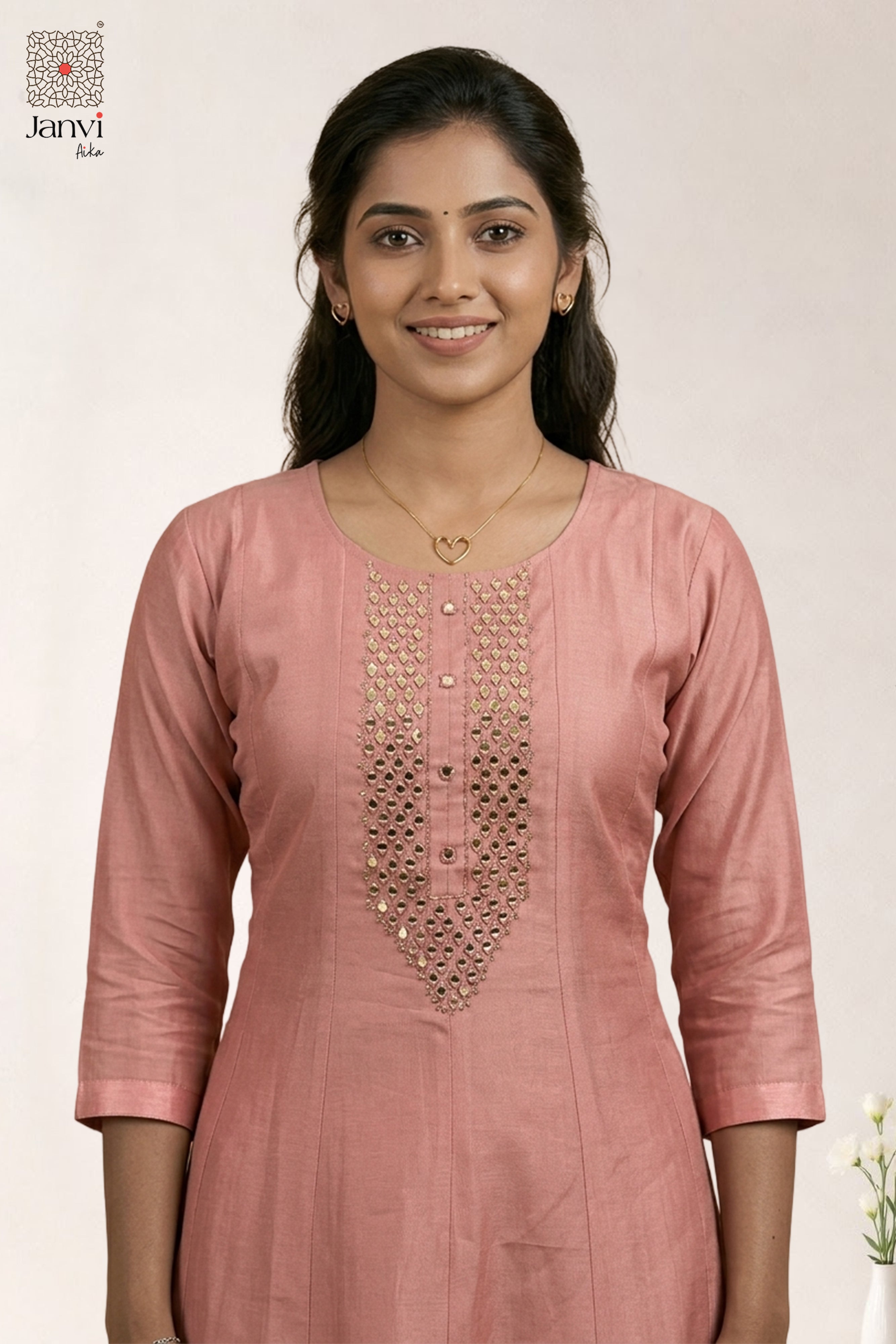 Peach Elegance Top