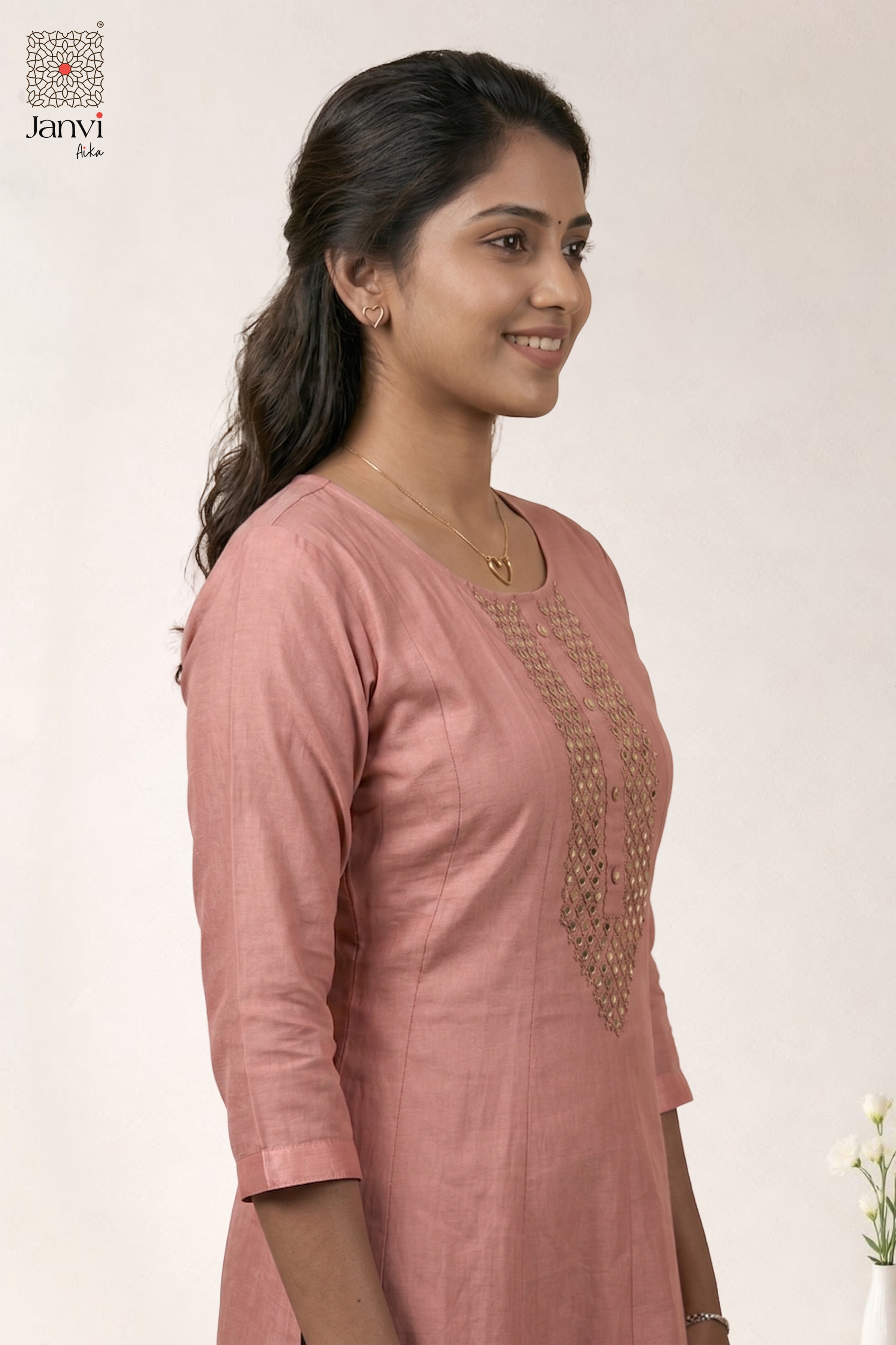 Peach Elegance Top
