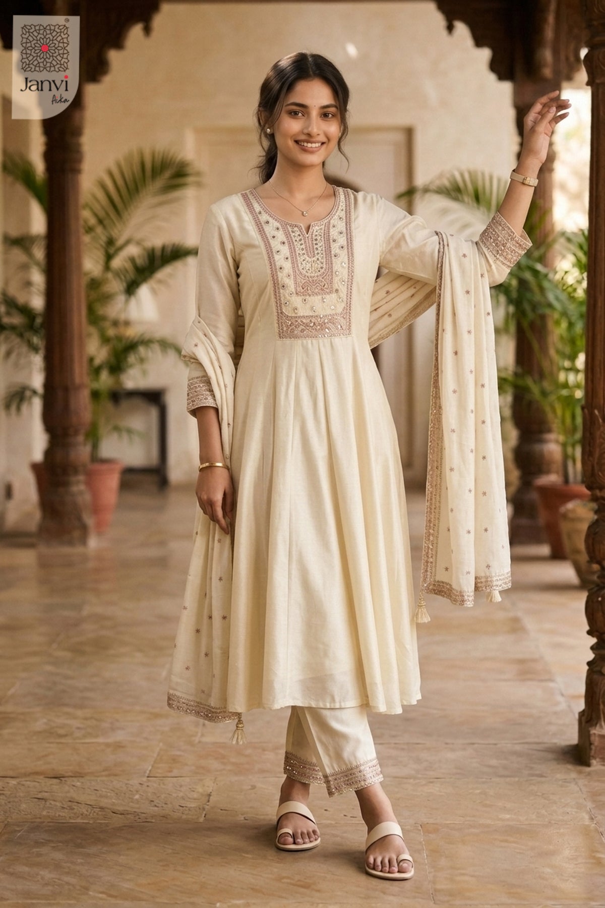 Pearl Auraya Anarkali Dress