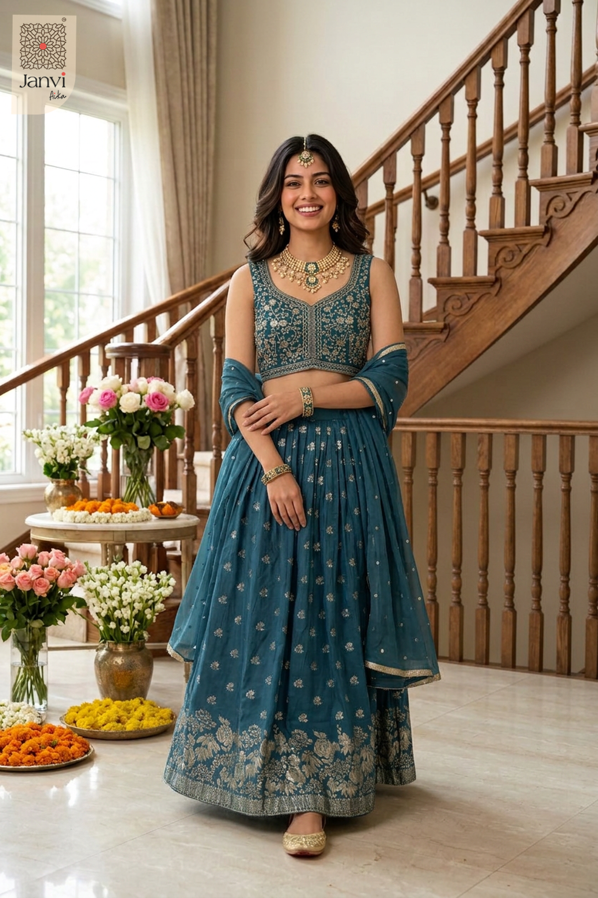 Peacock Pearl Festive Wear