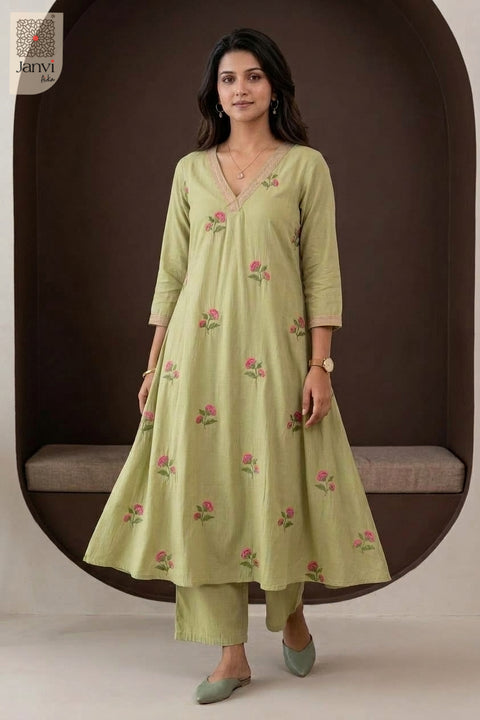 Pista Blossom Embroidered Dress