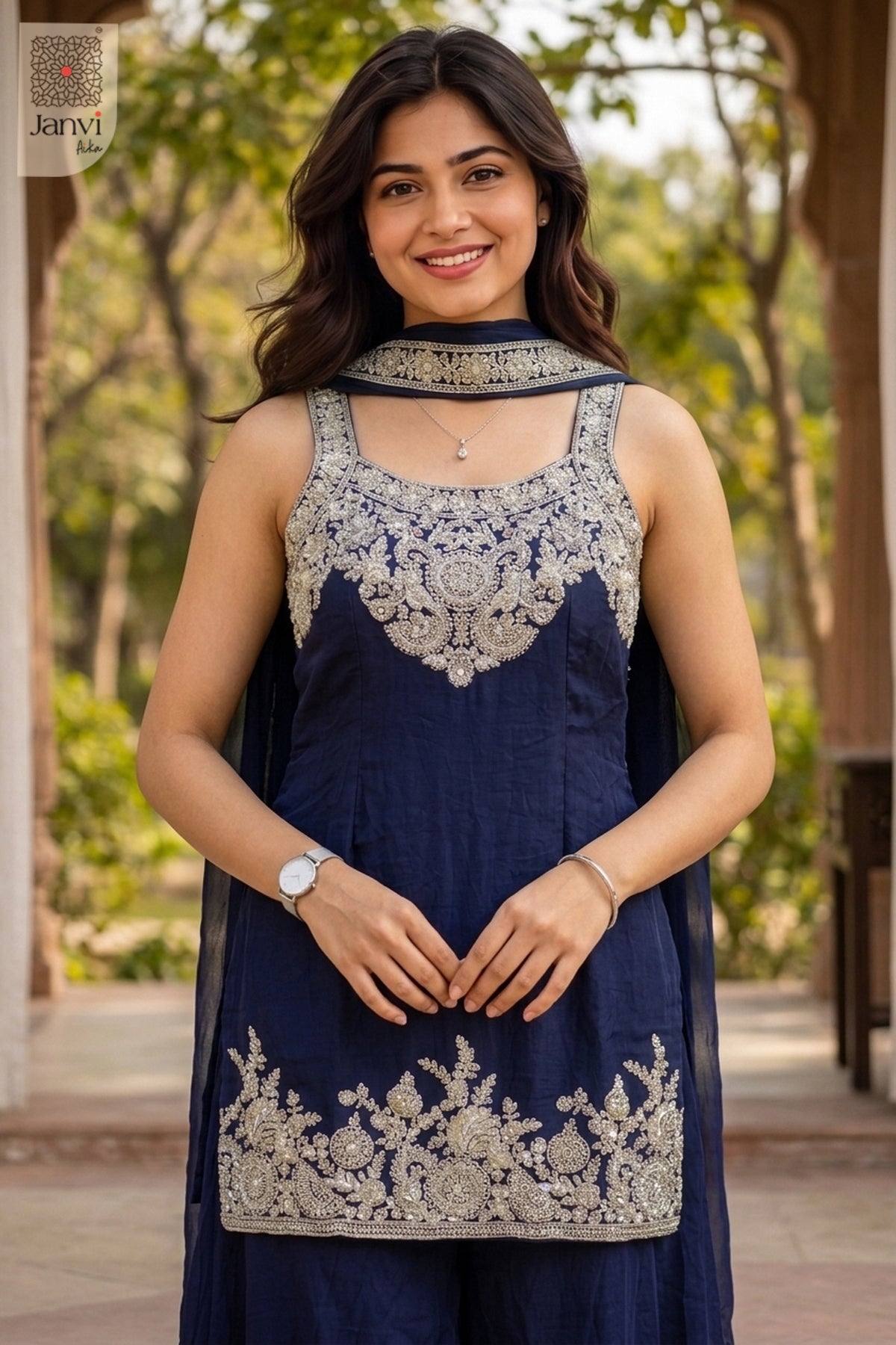 Royal Indigo Sharara