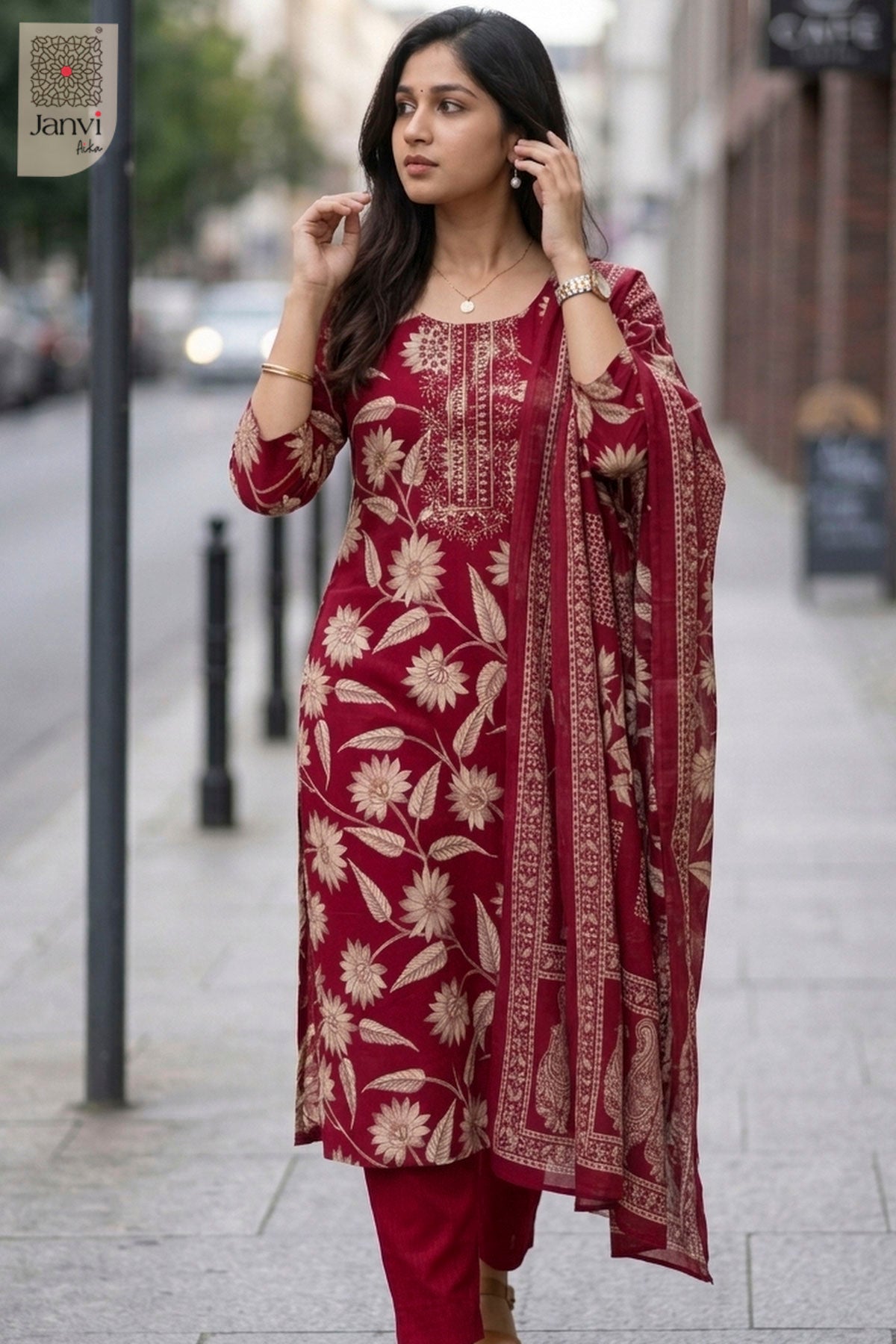Ruby Floral Symphony