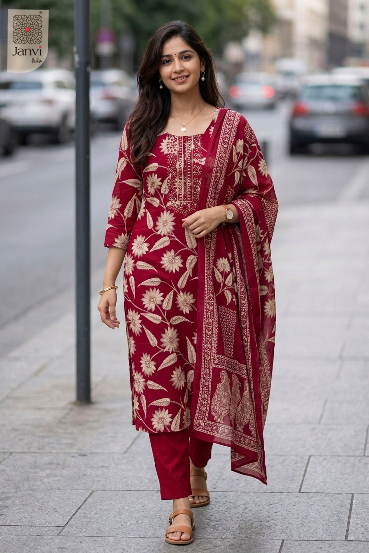 Ruby Floral Symphony