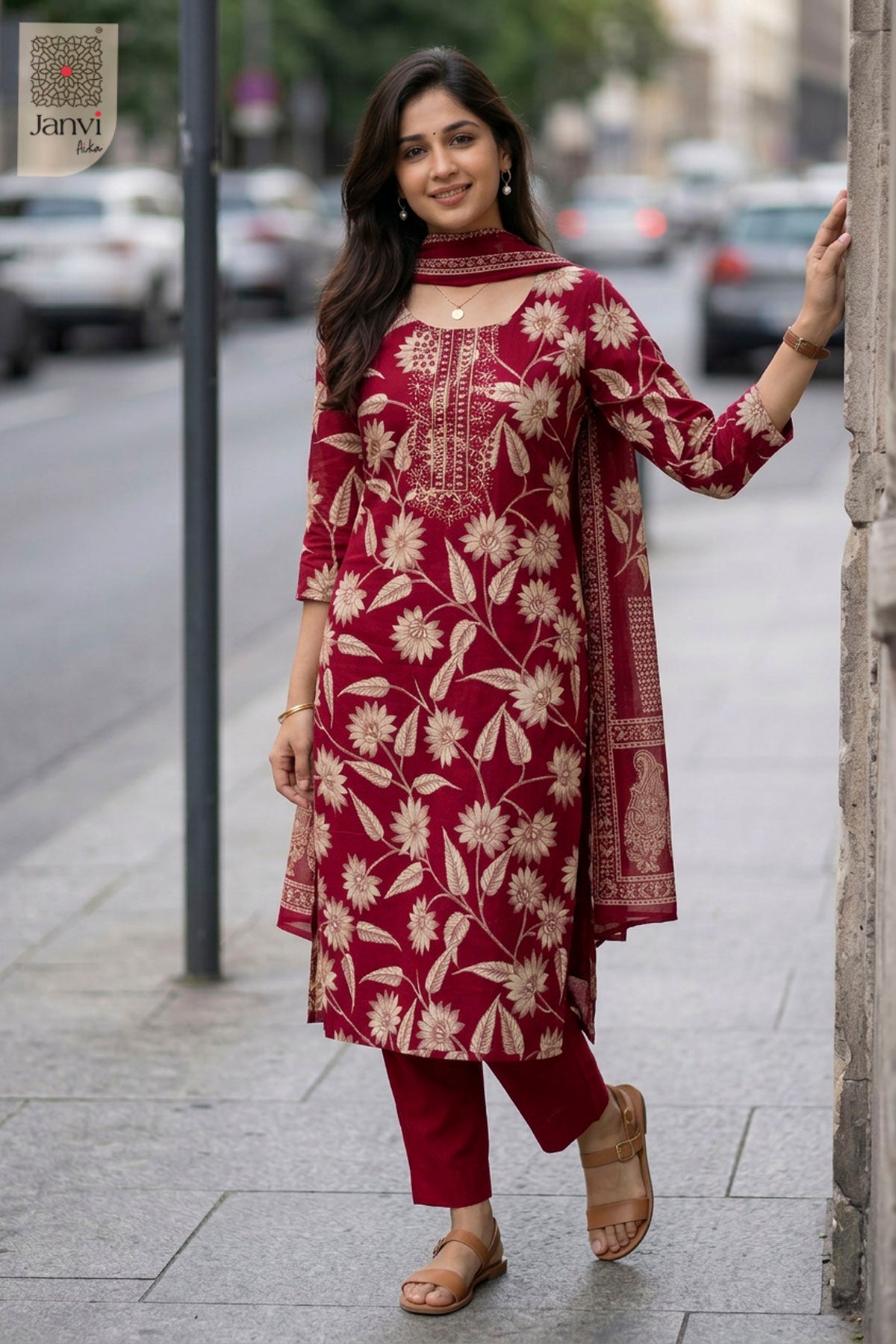 Ruby Floral Symphony