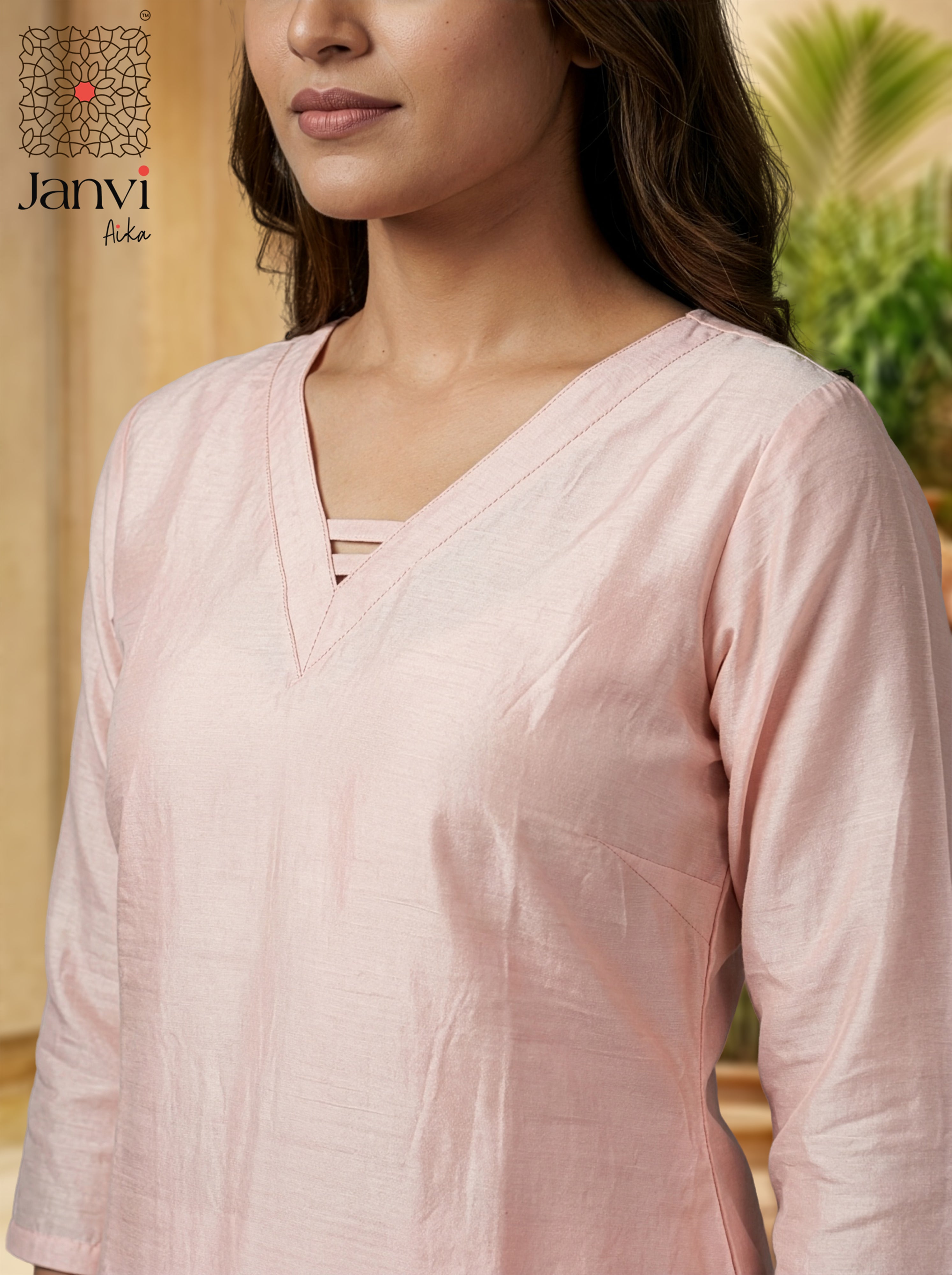 Roselyn Soft Blush Chudidhar Set