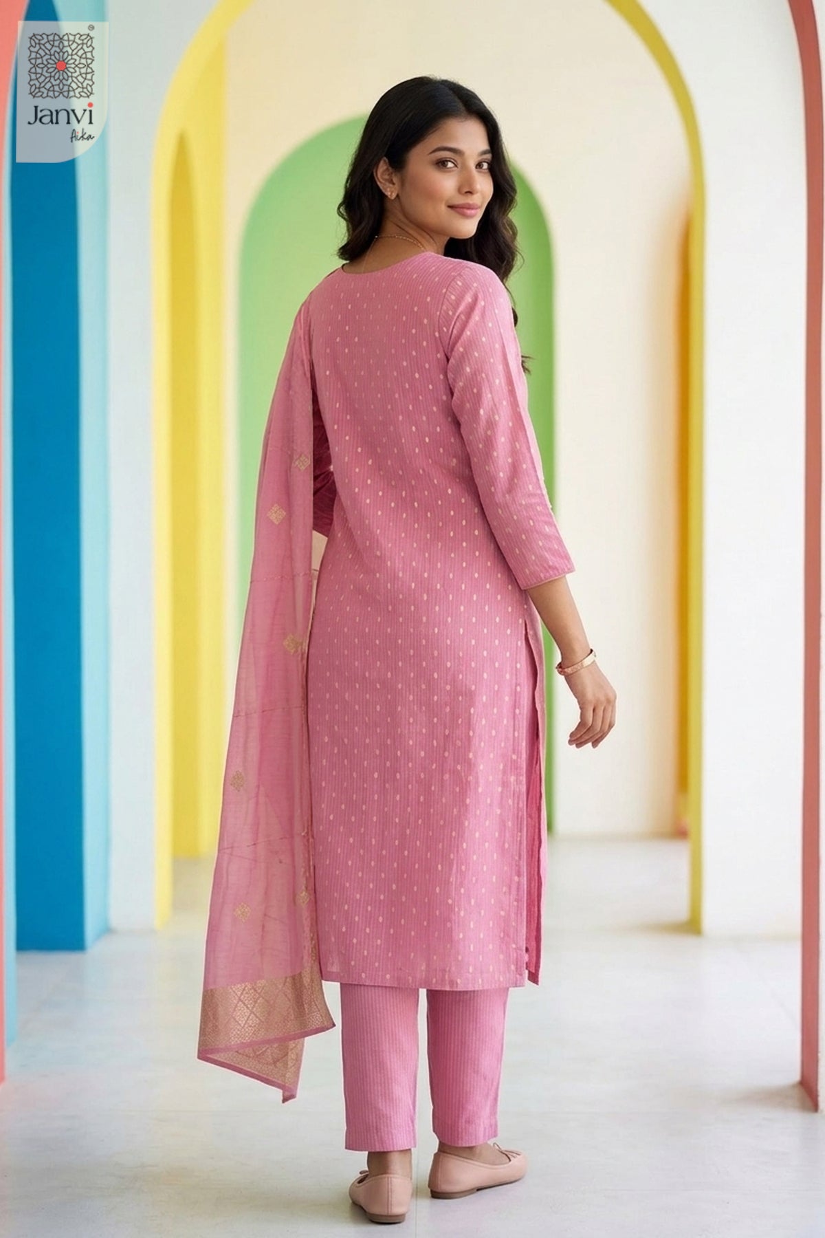 Rosewood Heritage Mirrorwork Kurta
