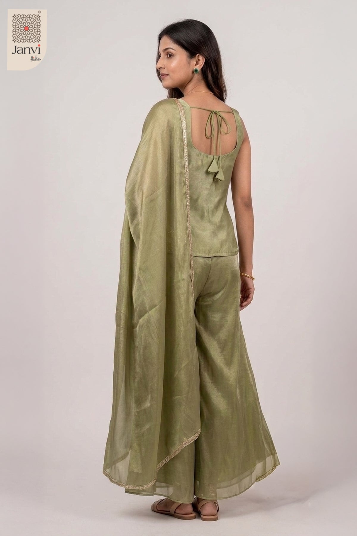 Sage Darling Sharara Set