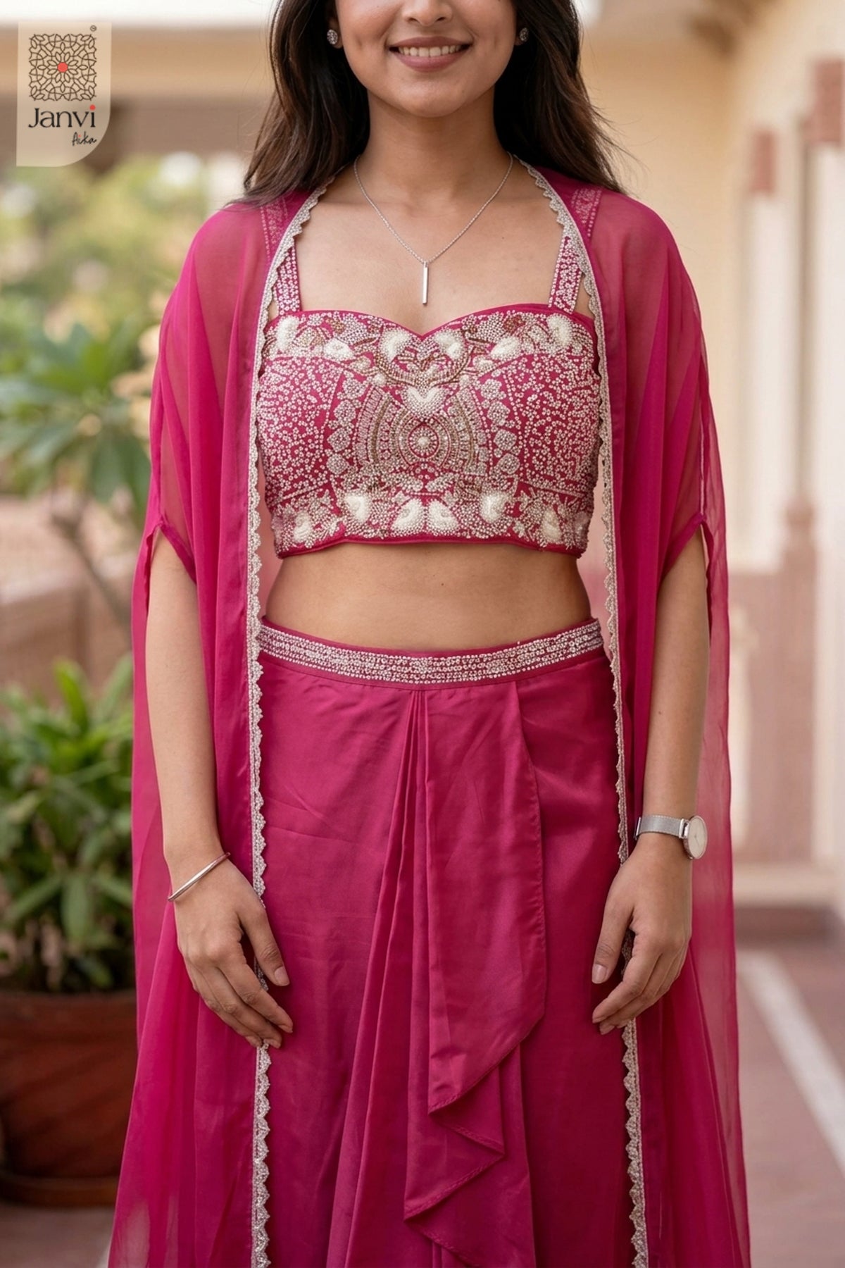 Soft Glam Girly Sharara Set