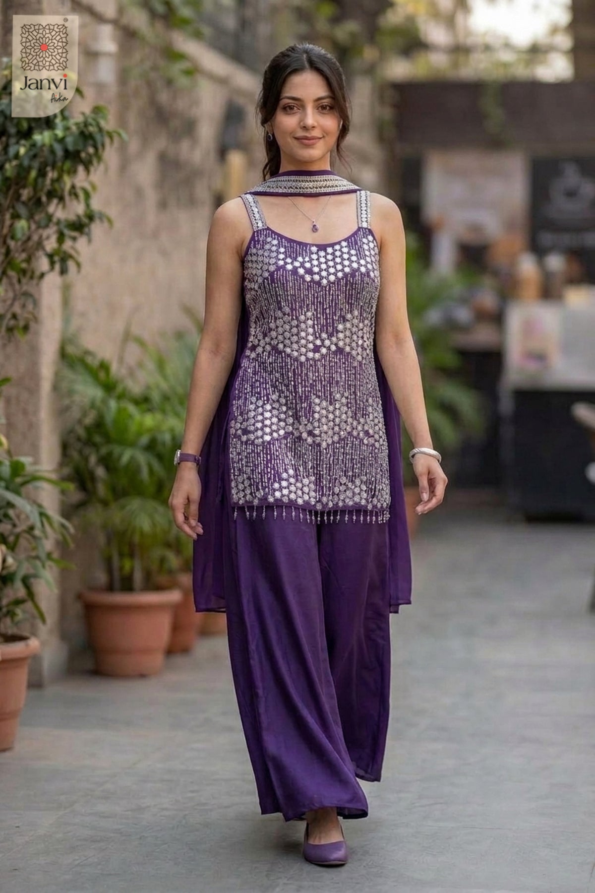 Sparkle Rush Sharara Set
