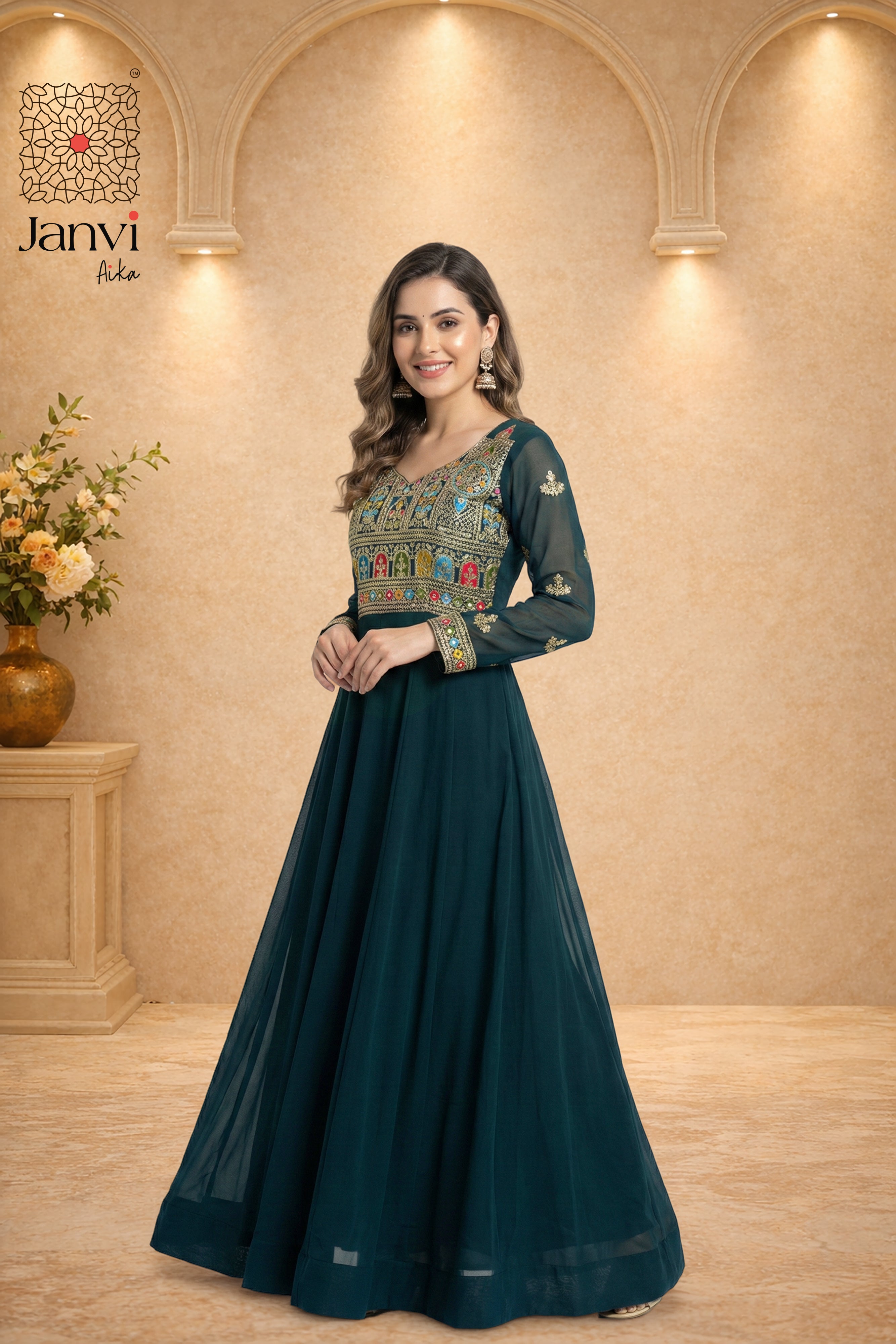Tealara Luxe Anarkali Dress