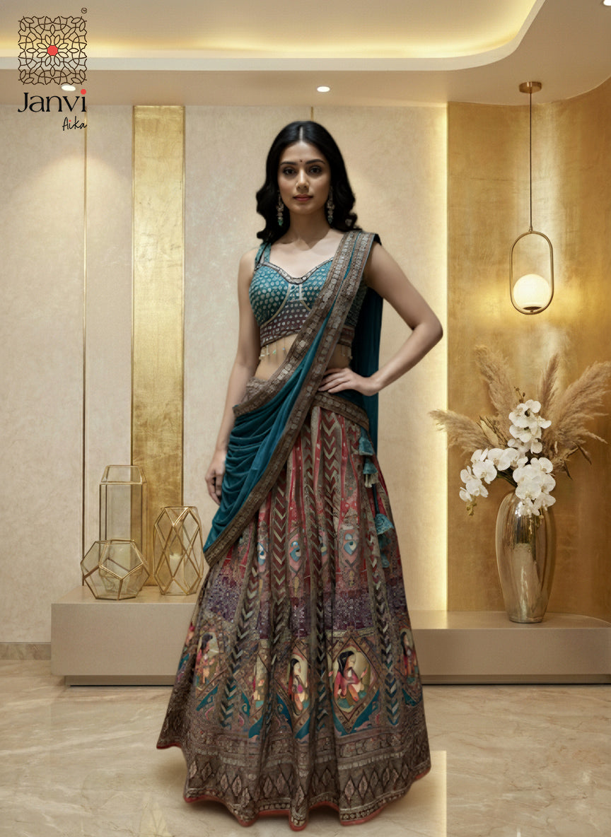 The Noor Jahan Heritage Lehenga Set