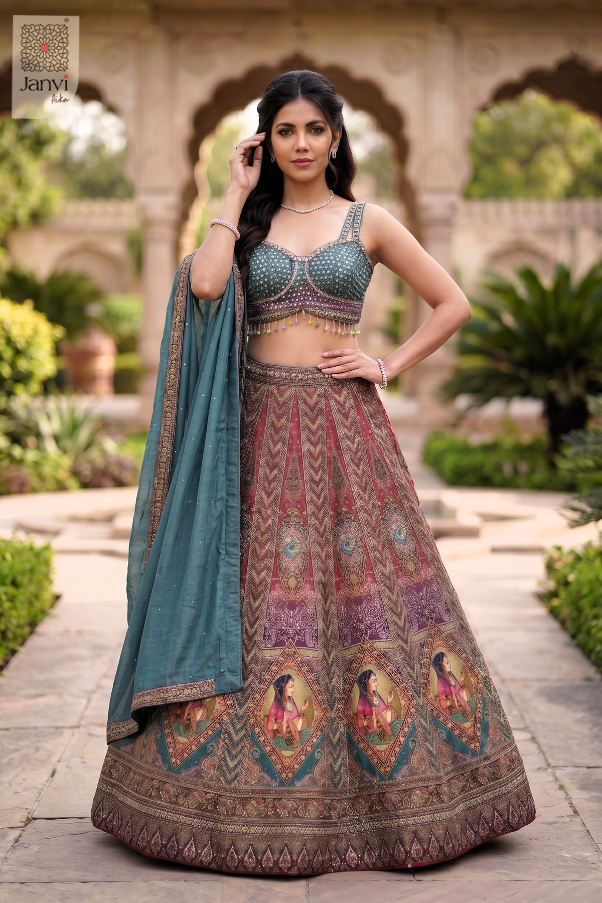 The Noor Jahan Heritage Lehenga Set