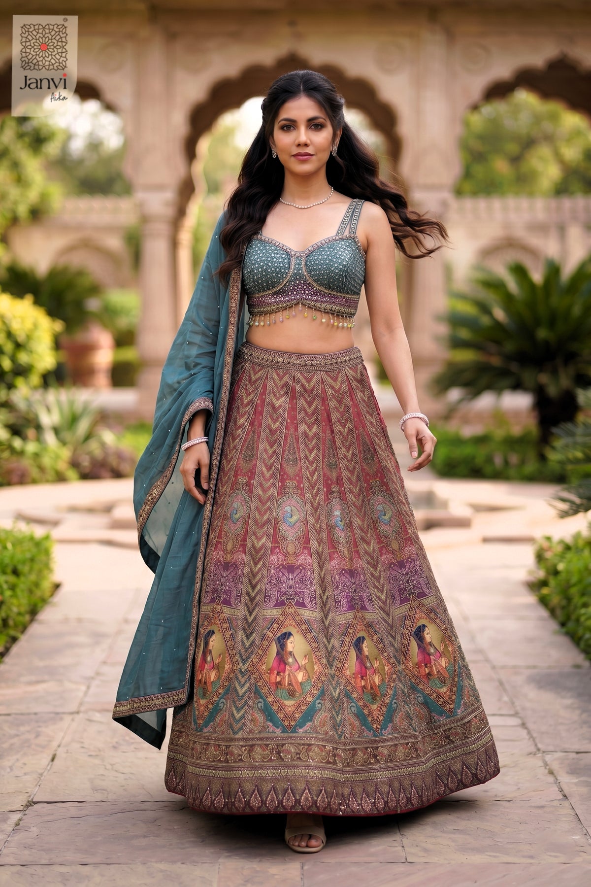 The Noor Jahan Heritage Lehenga Set