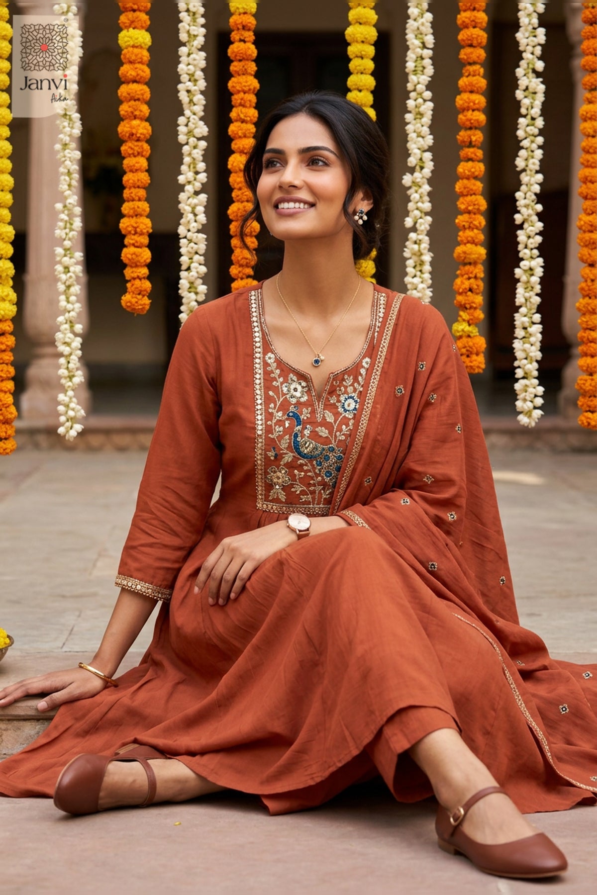 Wingvine Sequin Notch Neck