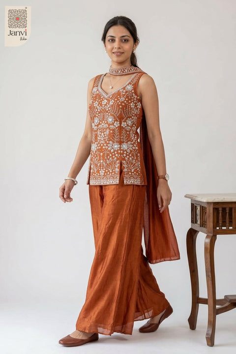 Autumn Vale Sharara Set