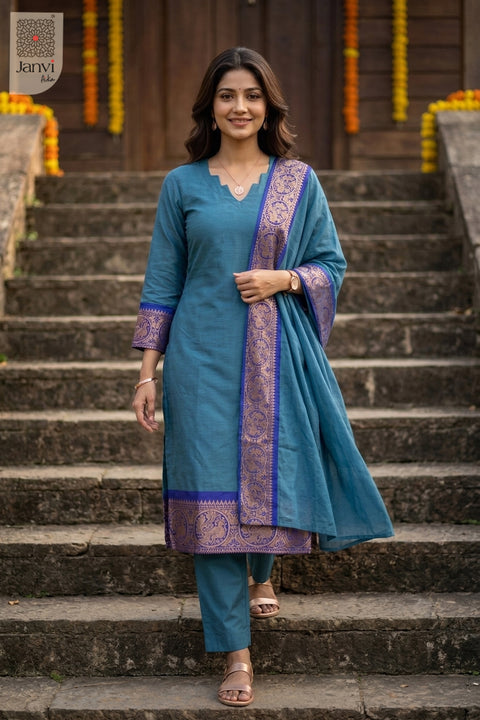 Bluebell Babe- V Neck Set