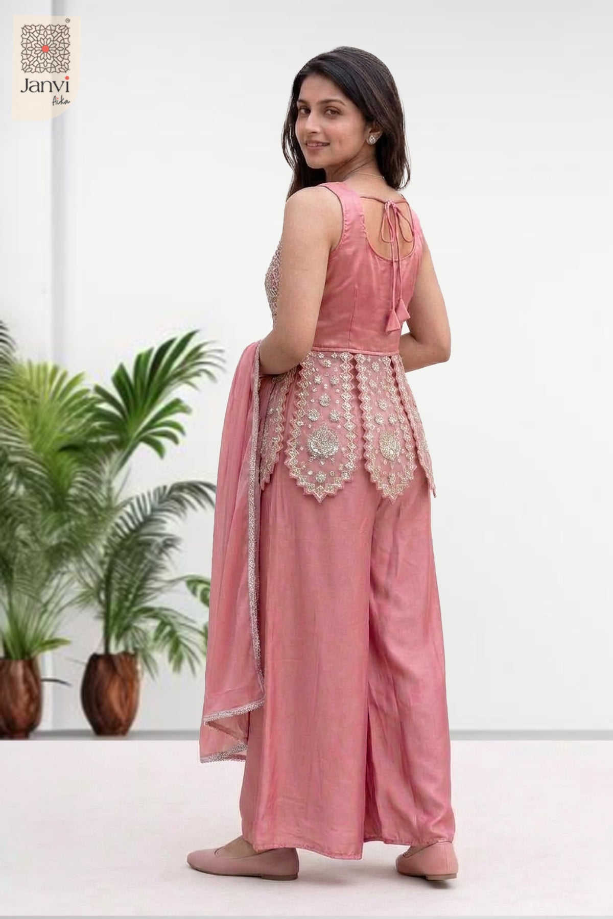 Blush Aura Sharara Set