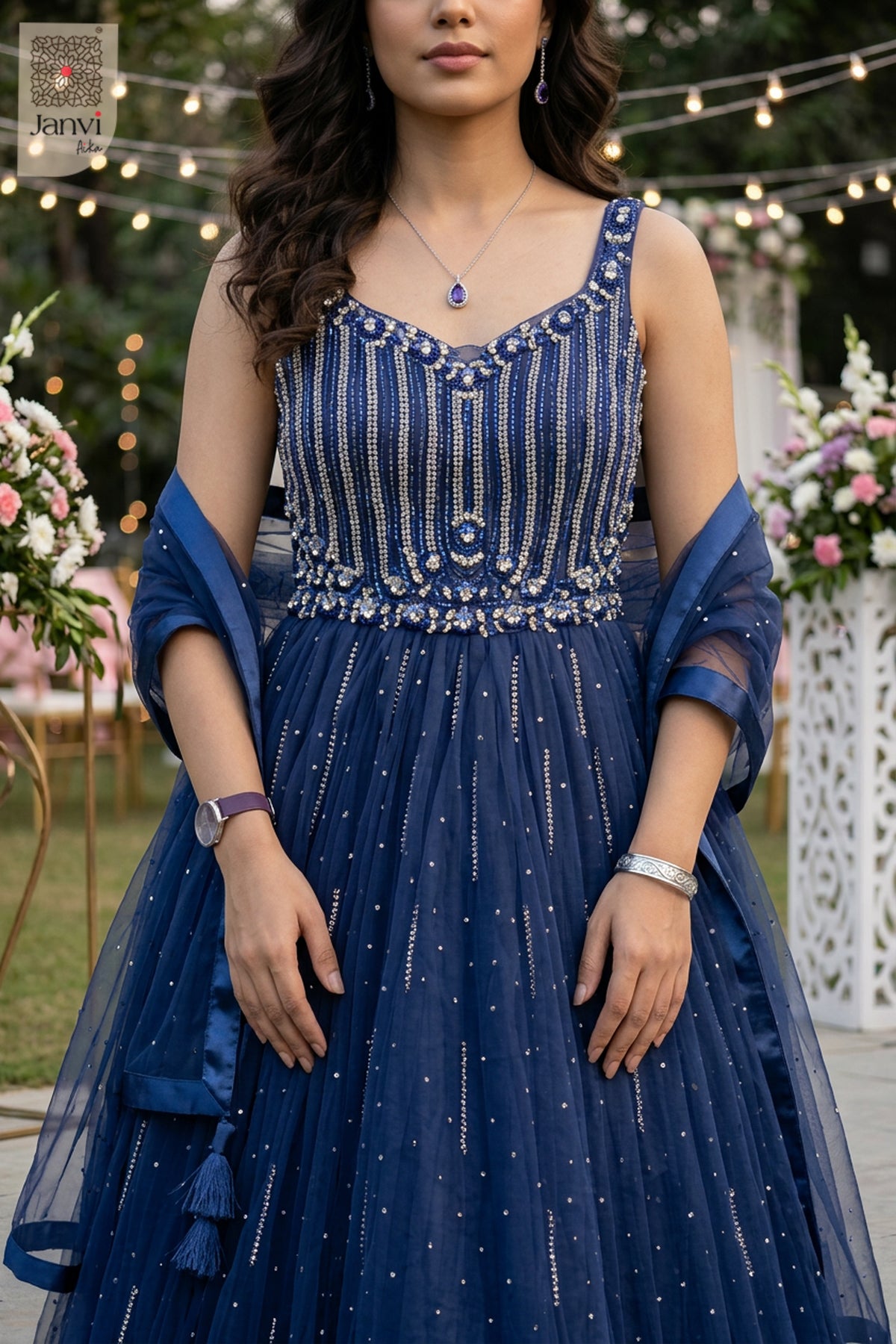 Celeste Spark Long Gown