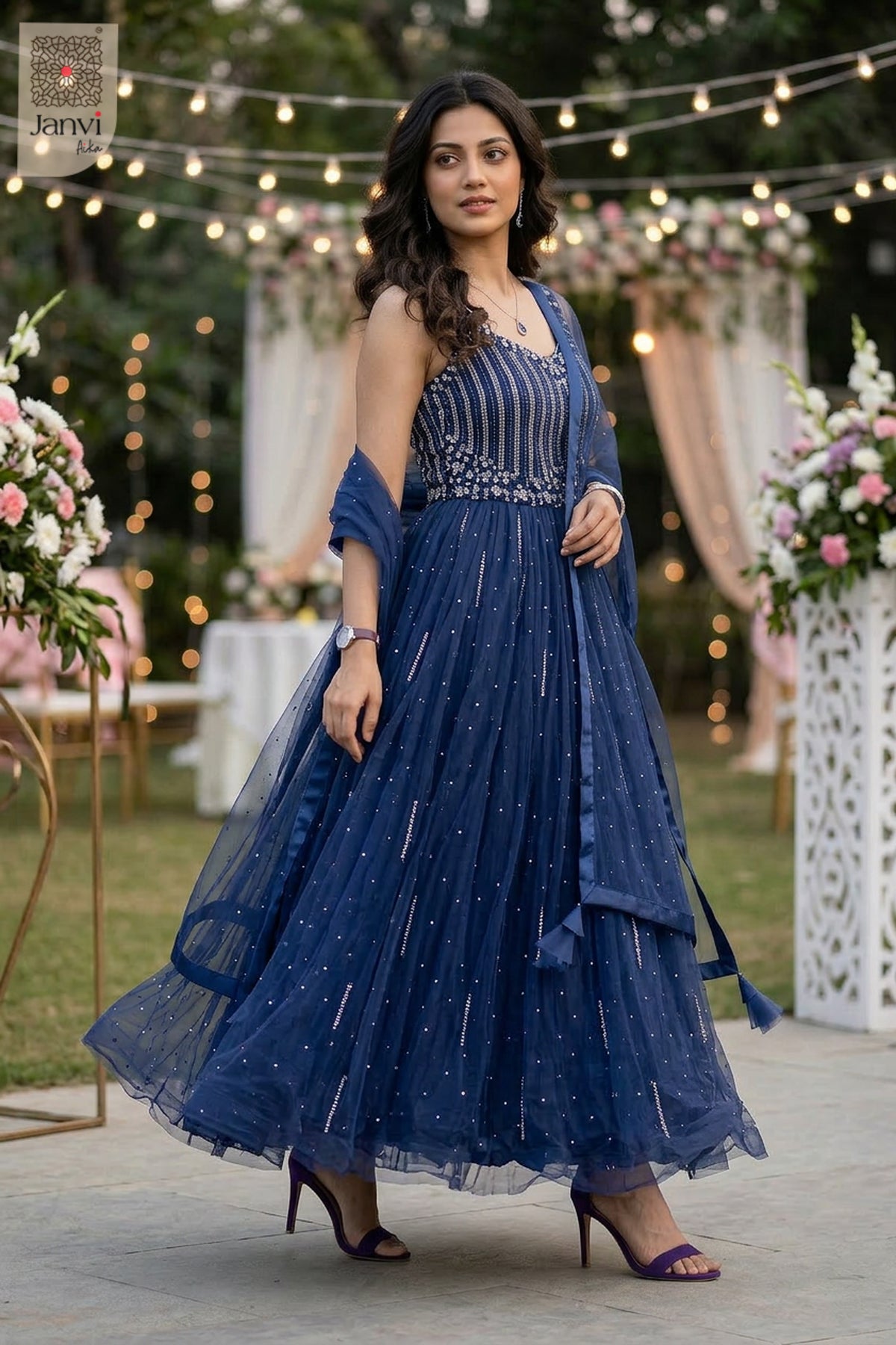 Celeste Spark Long Gown