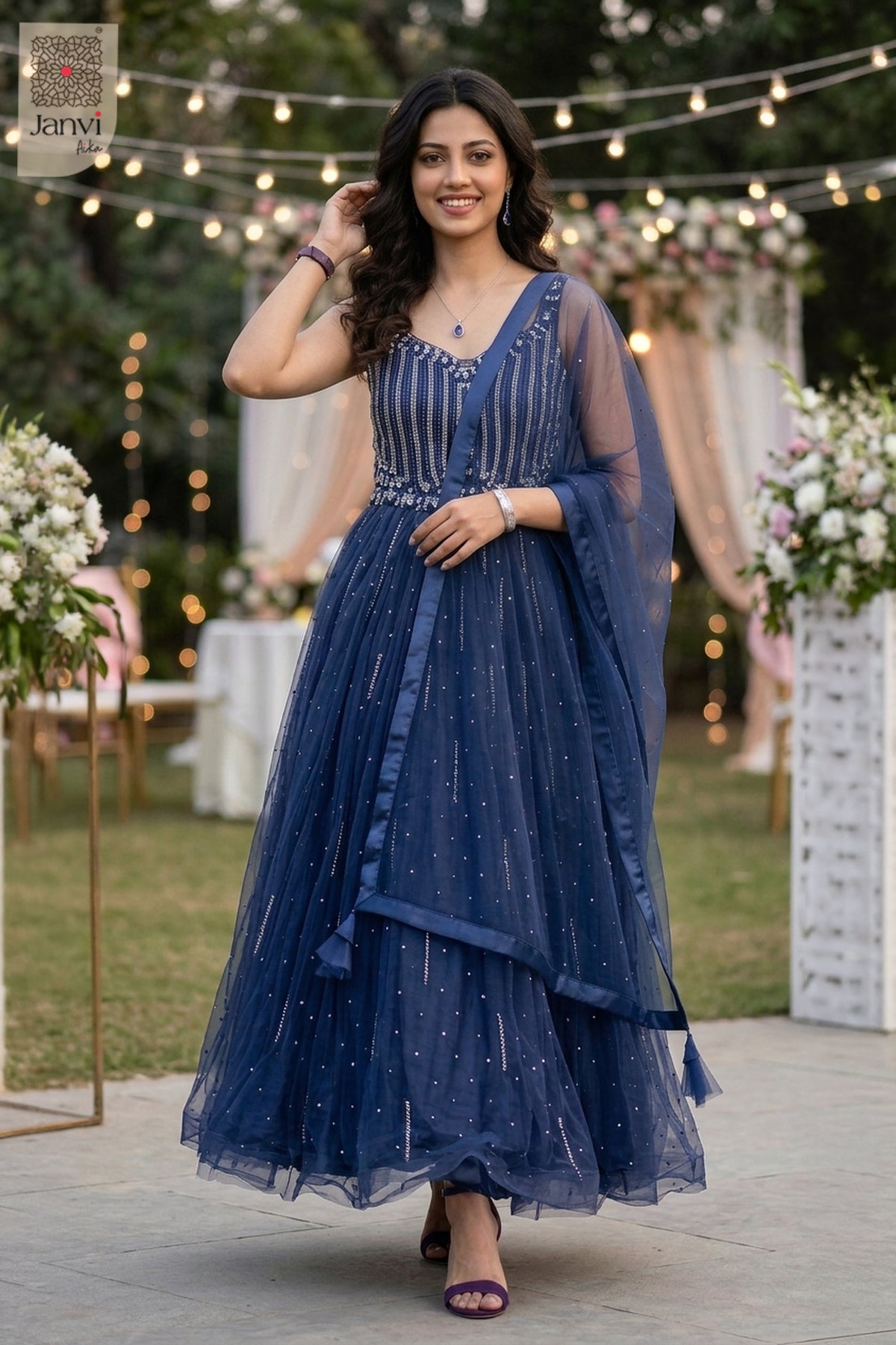 Celeste Spark Long Gown