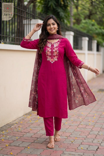 Back view showing neckline styling of Cerise Charm for formal western dresses for ladies.